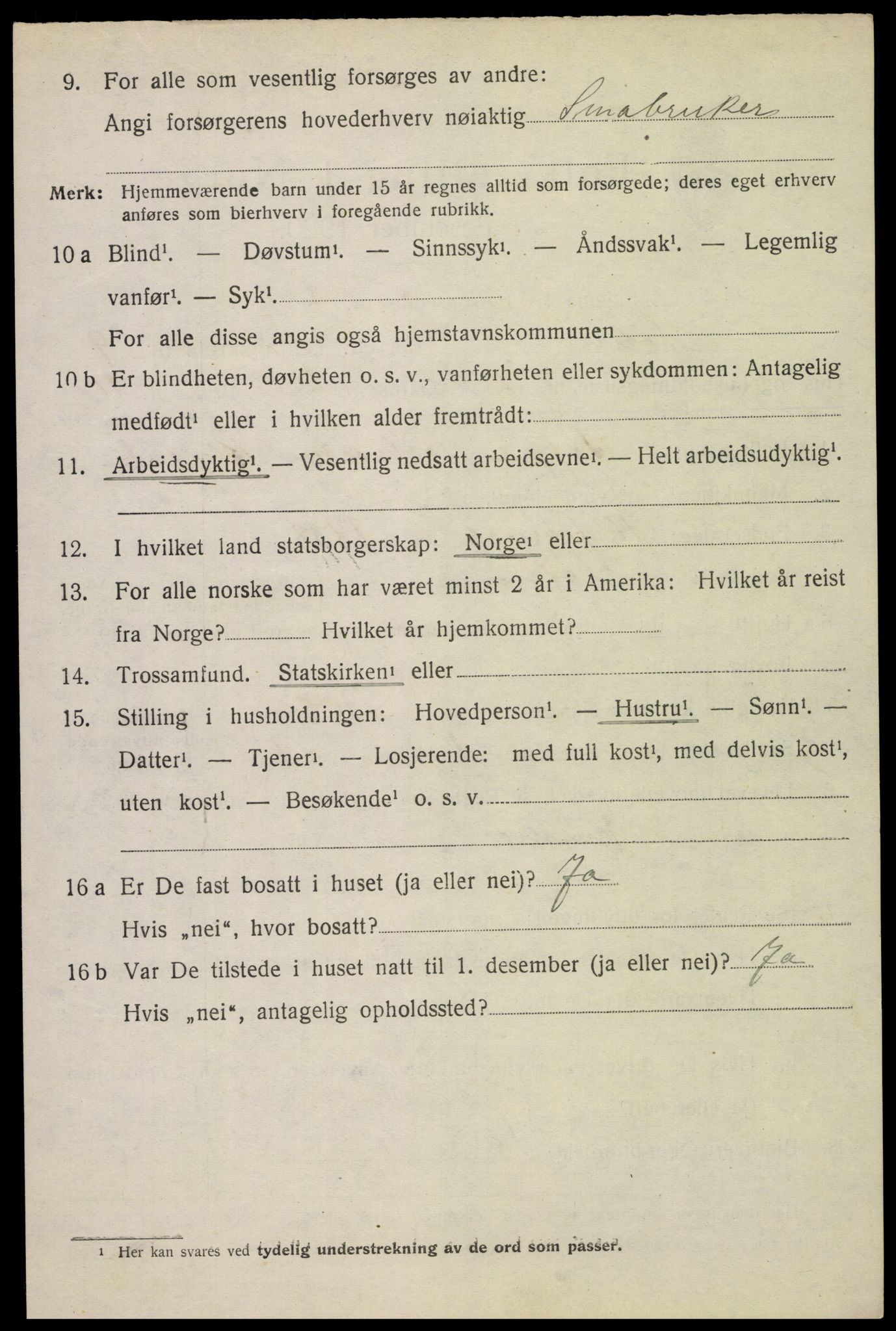 SAH, 1920 census for Løten, 1920, p. 14728