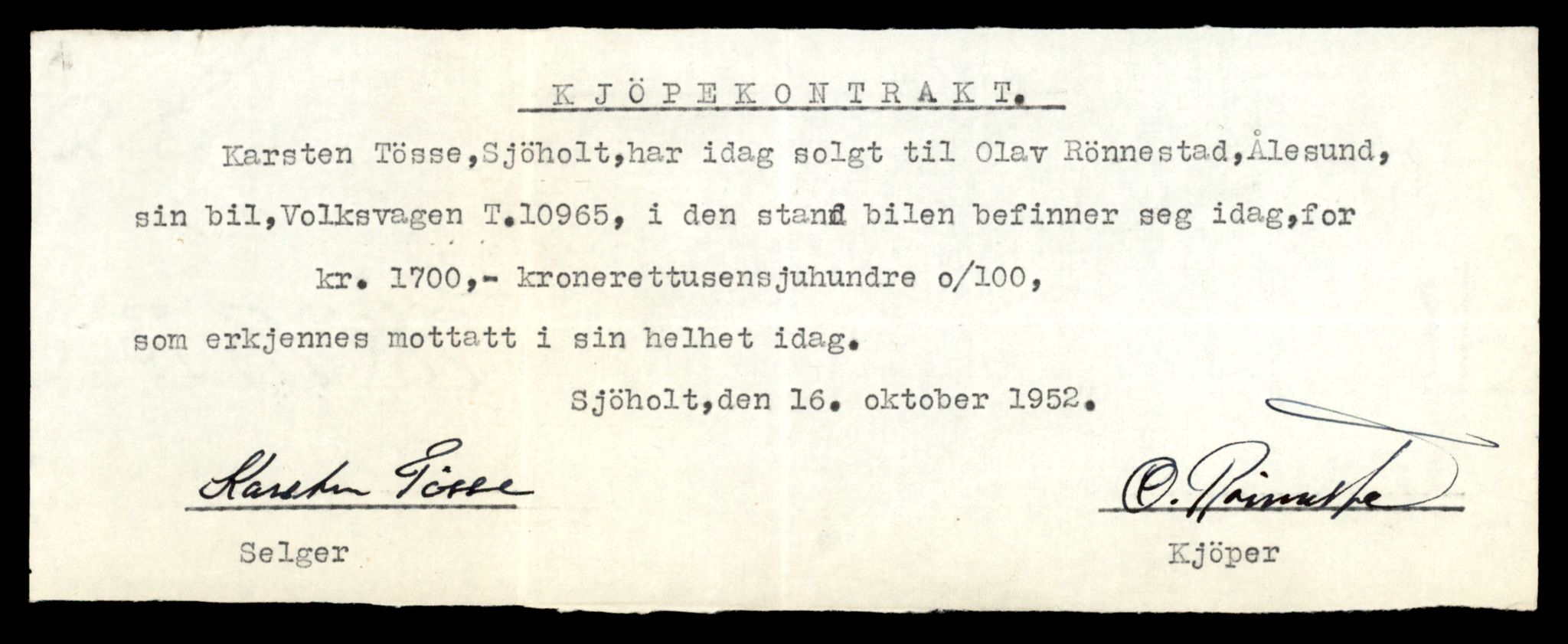 Møre og Romsdal vegkontor - Ålesund trafikkstasjon, AV/SAT-A-4099/F/Fe/L0025: Registreringskort for kjøretøy T 10931 - T 11045, 1927-1998, p. 949