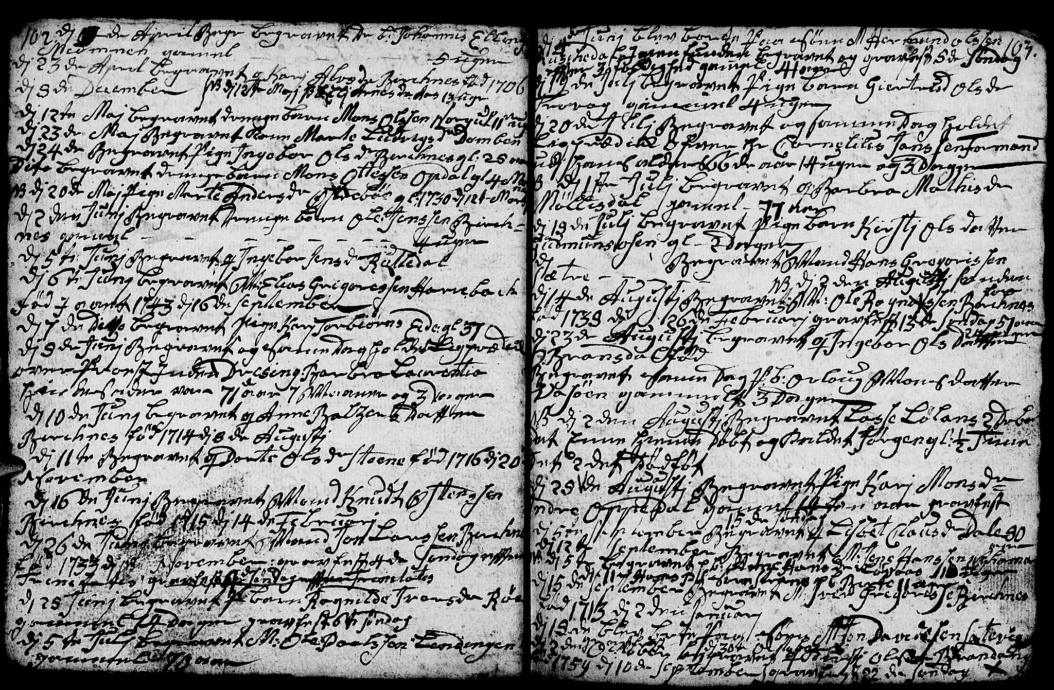 Gulen sokneprestembete, AV/SAB-A-80201/H/Hab: Parish register (copy) no. A 1, 1786-1791, p. 114