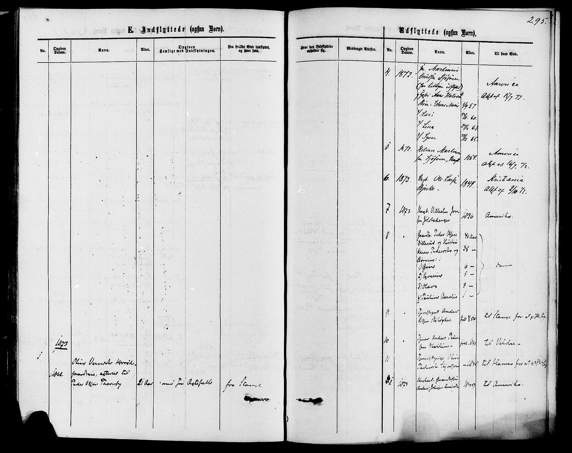 Romedal prestekontor, SAH/PREST-004/K/L0006: Parish register (official) no. 6, 1866-1886, p. 295