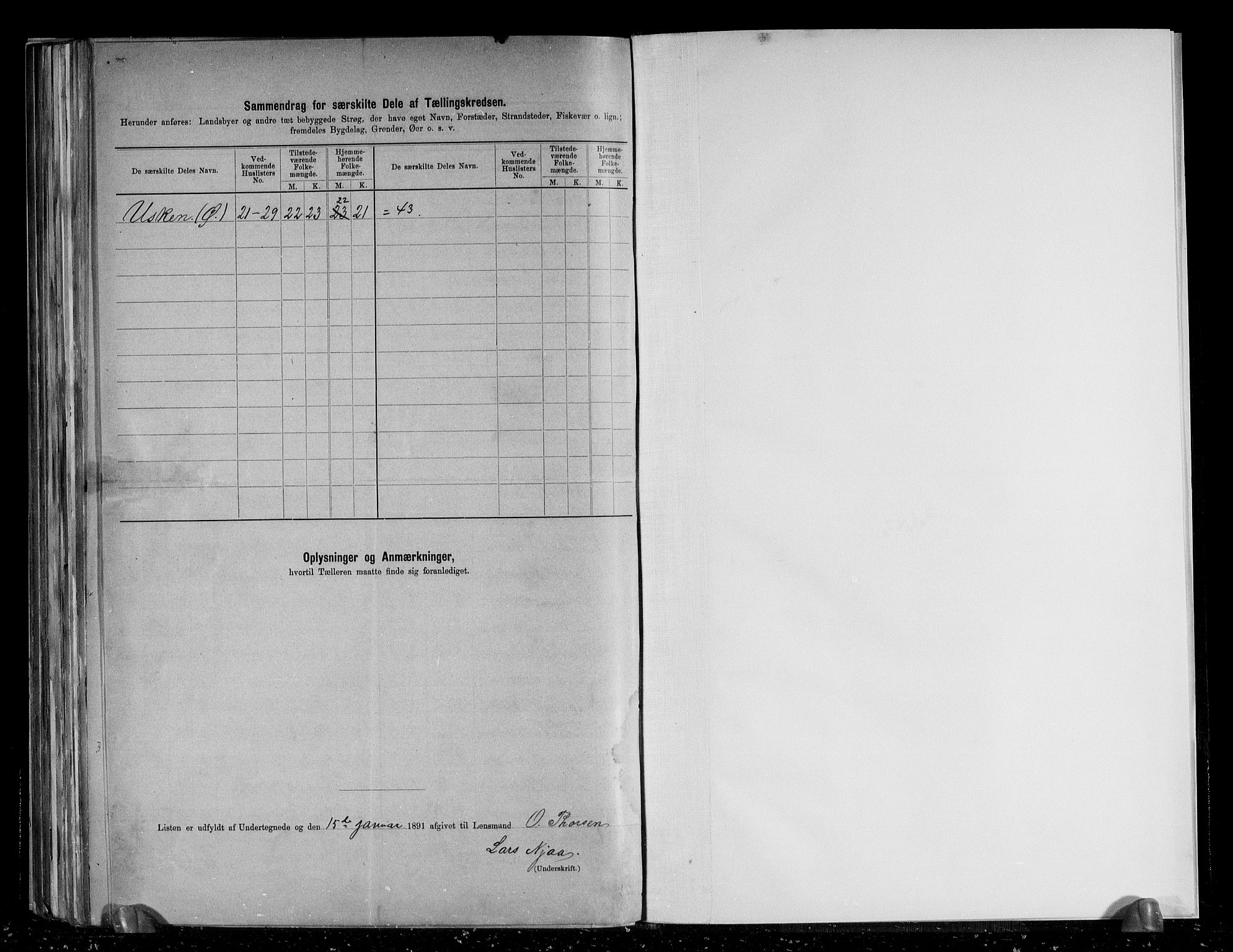 RA, 1891 census for 1126 Hetland, 1891, p. 26