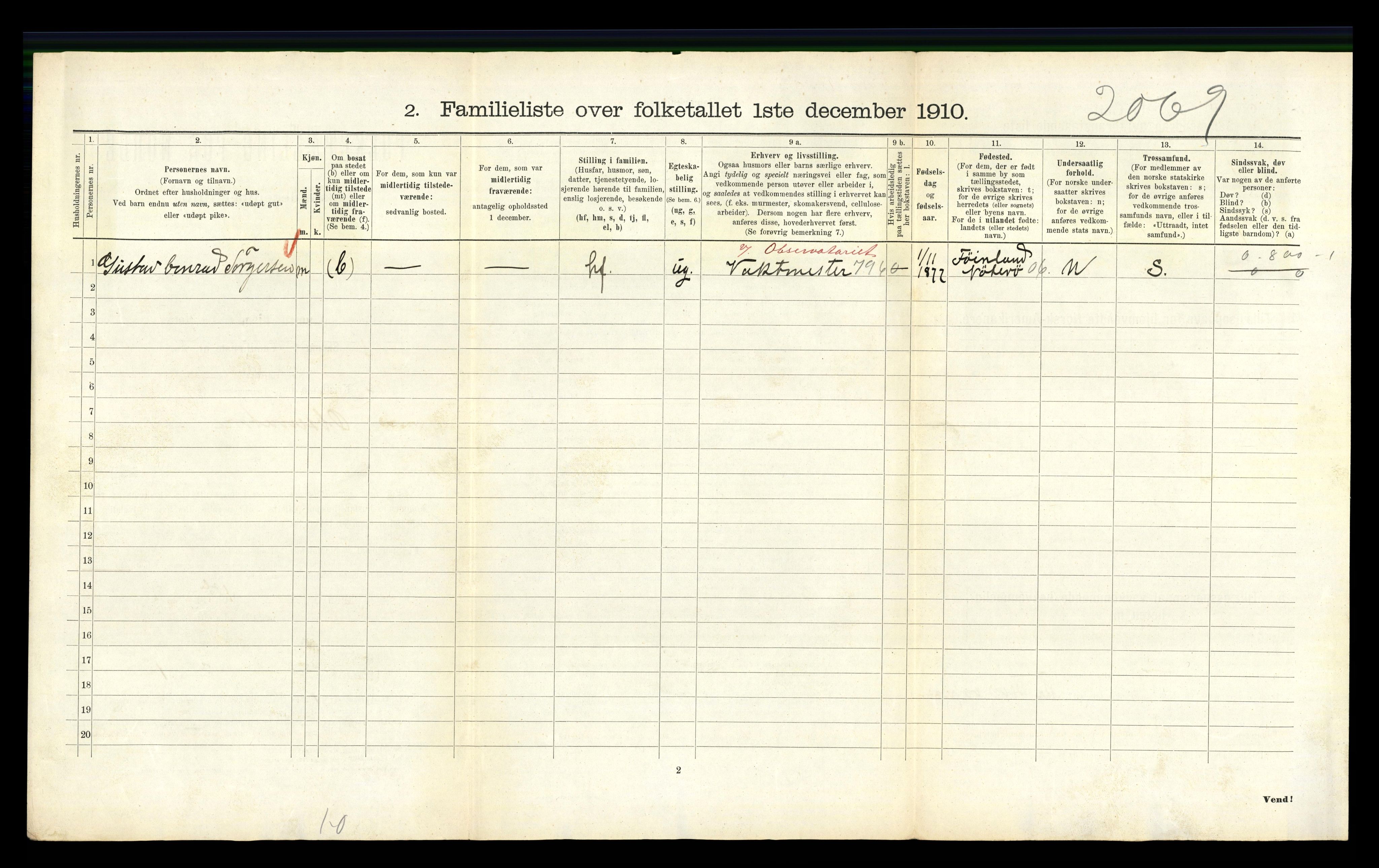 RA, 1910 census for Kristiania, 1910, p. 72758