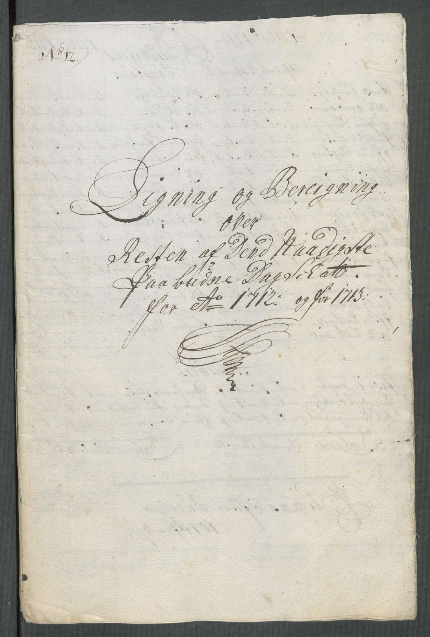 Rentekammeret inntil 1814, Reviderte regnskaper, Fogderegnskap, AV/RA-EA-4092/R61/L4113: Fogderegnskap Strinda og Selbu, 1712-1713, p. 406