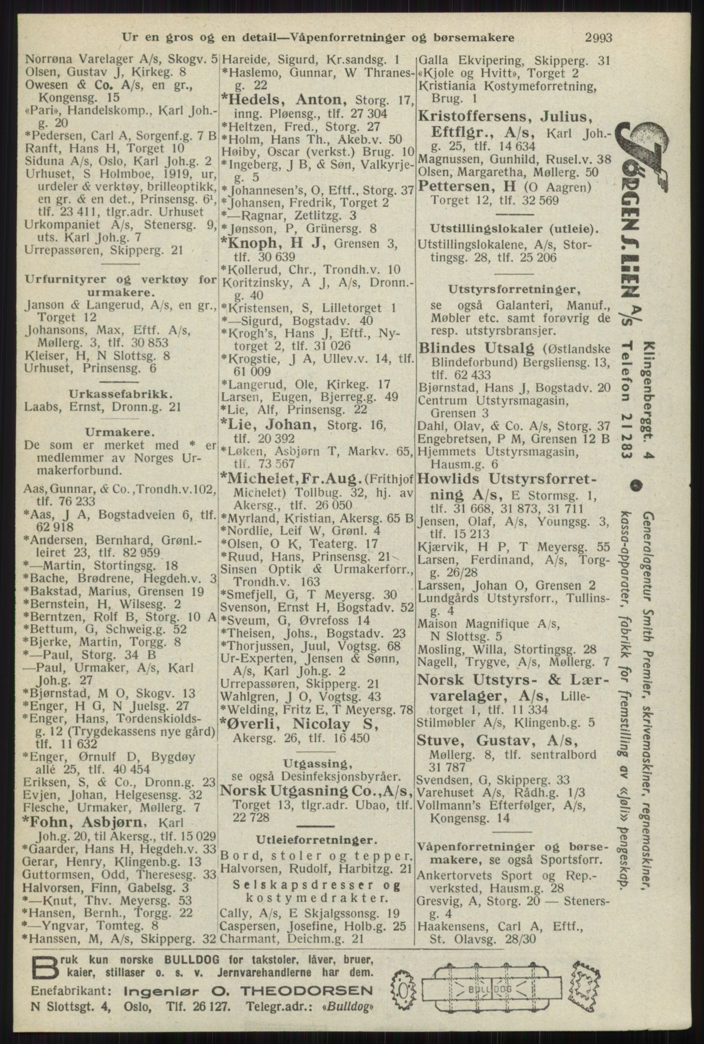 Kristiania/Oslo adressebok, PUBL/-, 1941, p. 2993