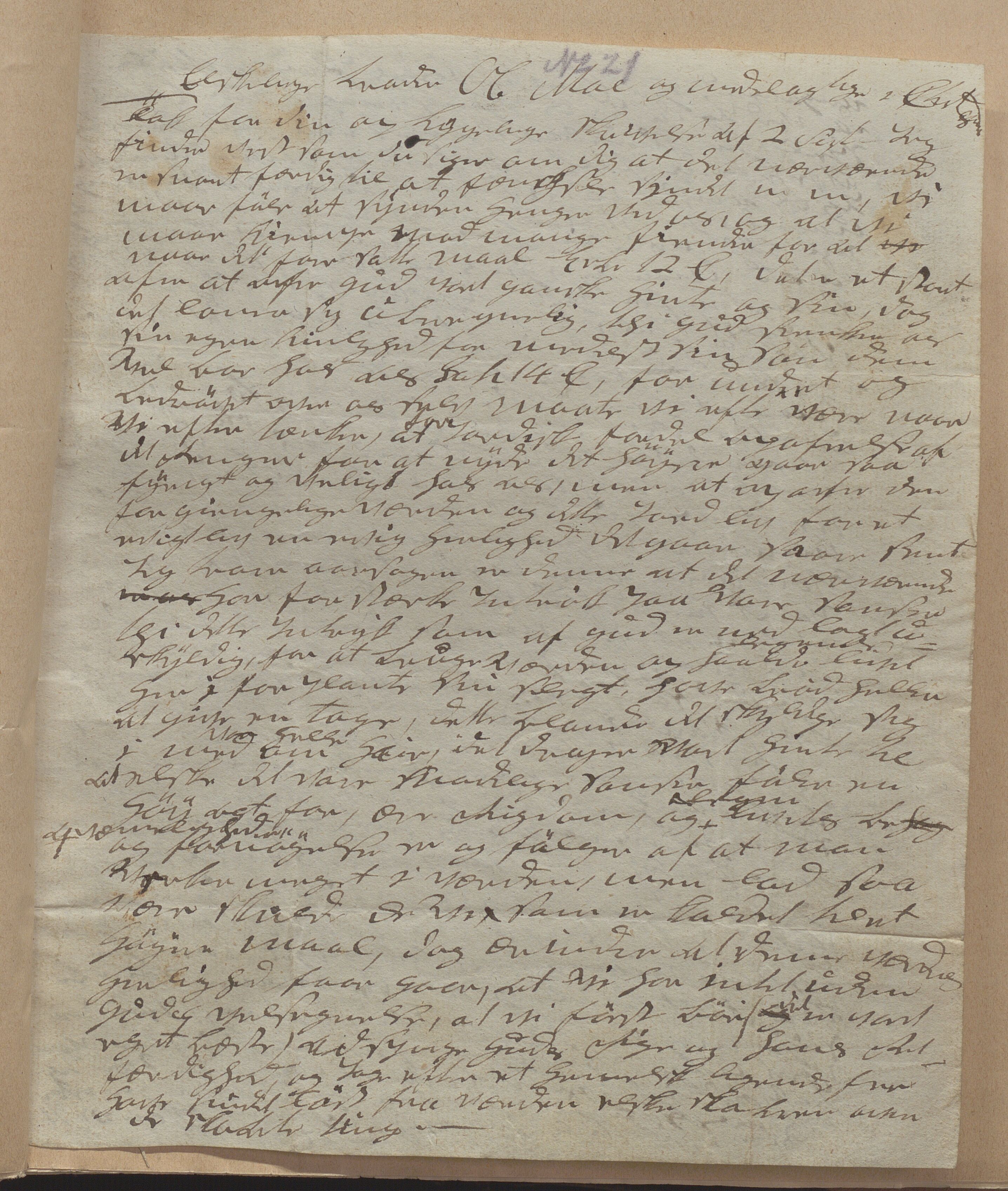 Heggtveitsamlingen, TMF/A-1007/H/L0050: Innbundne brev, Ms A, med innlagt registratur. , 1800-1850