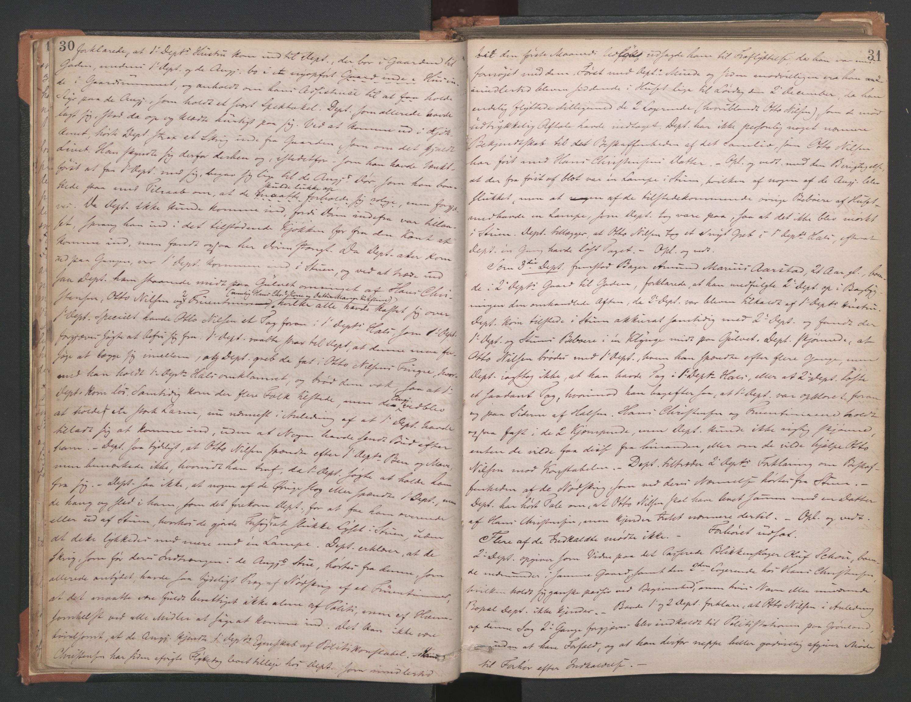 Aker sorenskriveri, AV/SAO-A-10895/F/Fc/Fcb/L0039: Ekstrarettsprotokoll, 1871-1874, p. 30-31