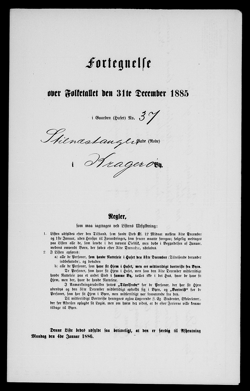 SAKO, 1885 census for 0801 Kragerø, 1885, p. 79