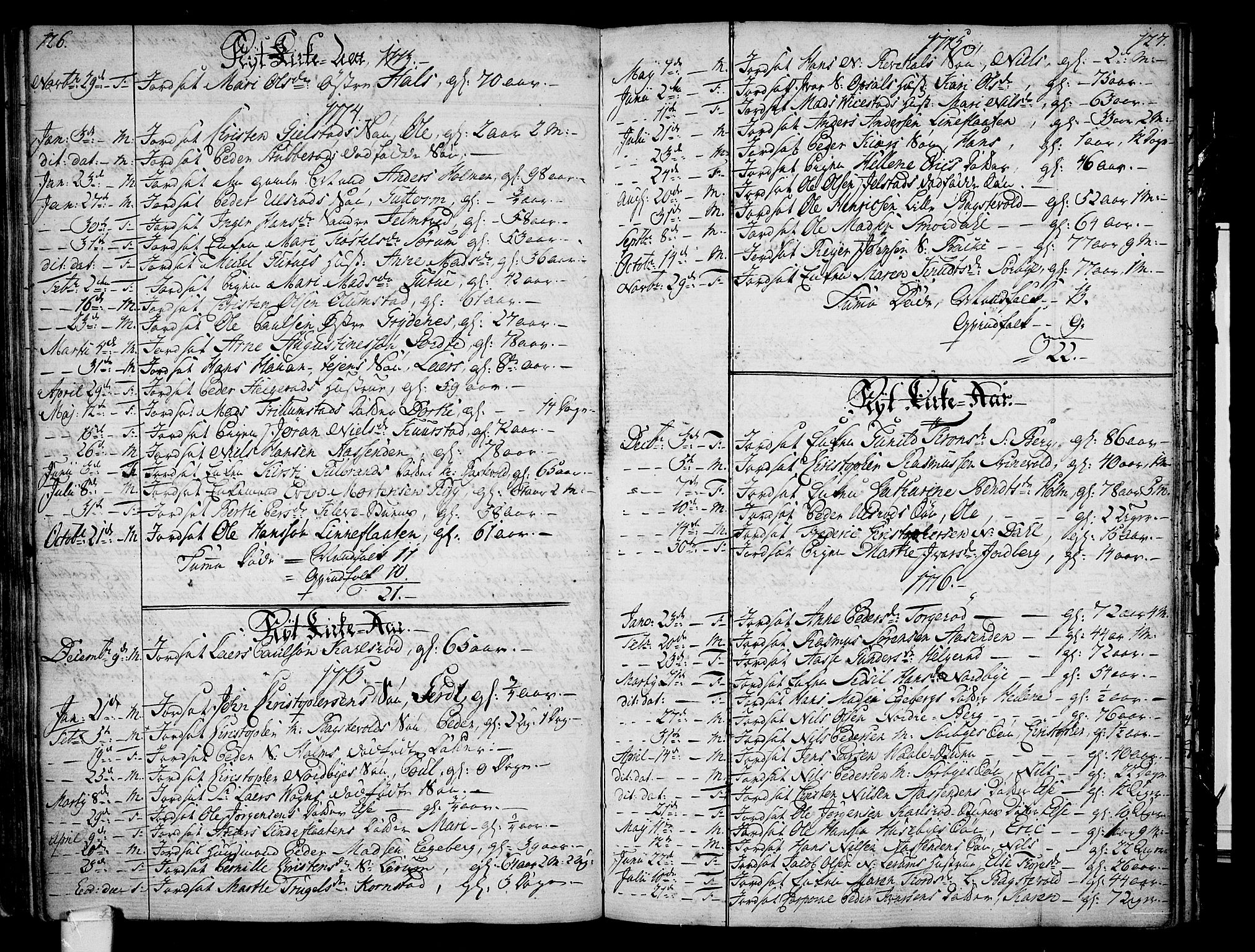 Våle kirkebøker, SAKO/A-334/F/Fa/L0005: Parish register (official) no. I 5, 1773-1808, p. 126-127