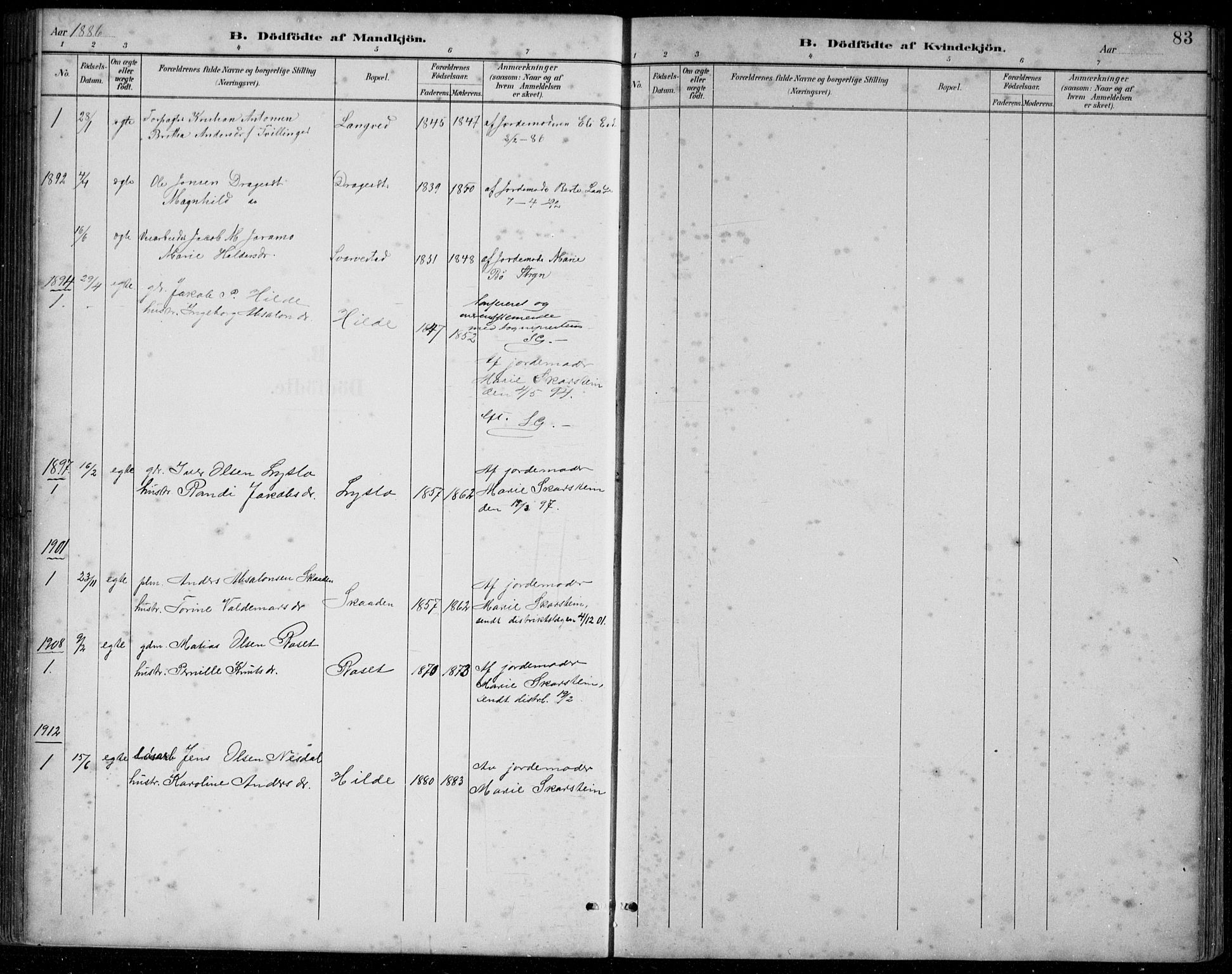 Innvik sokneprestembete, AV/SAB-A-80501: Parish register (copy) no. A 3, 1886-1912, p. 83