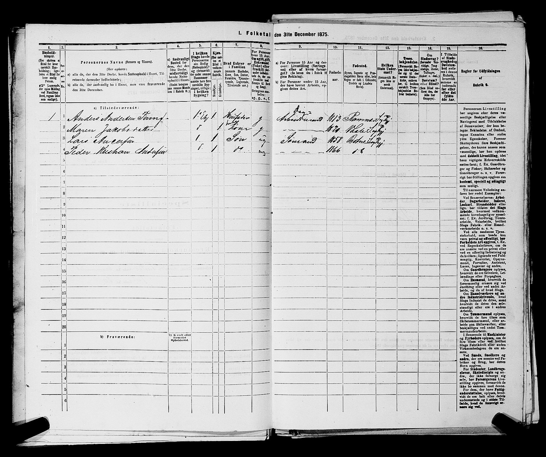 SAKO, 1875 census for 0702P Holmestrand, 1875, p. 109