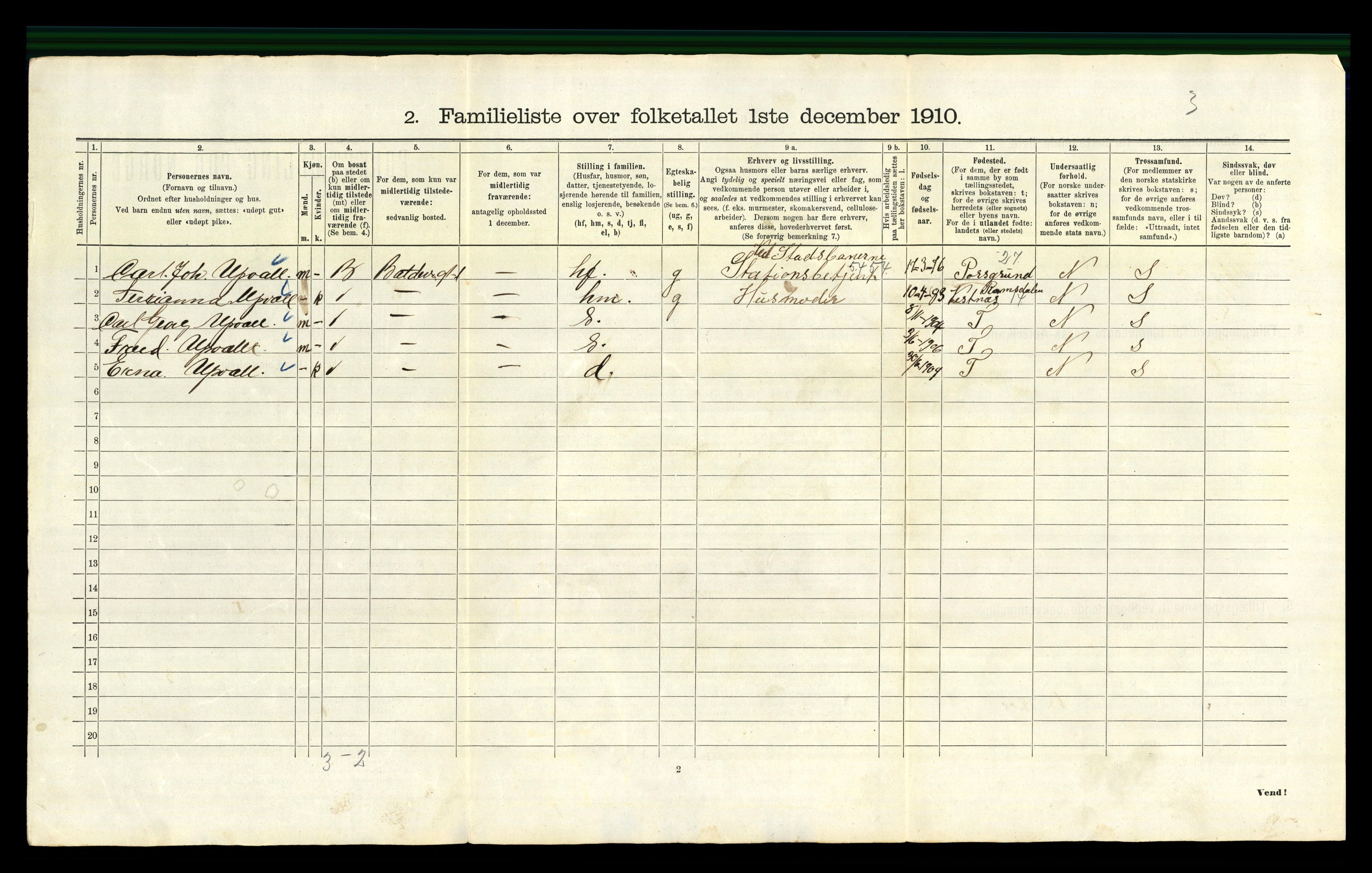 RA, 1910 census for Kristiania, 1910, p. 4208