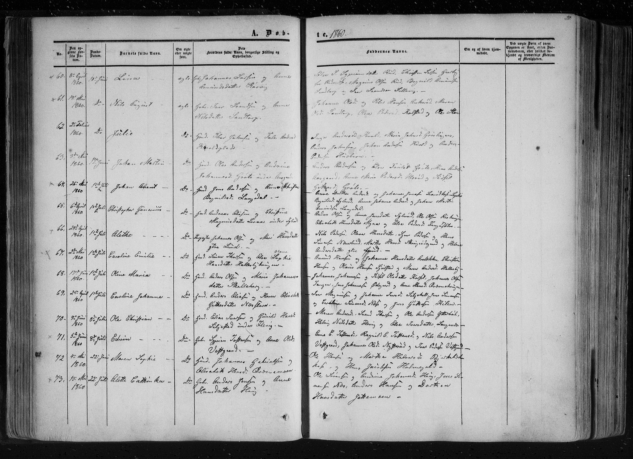 Aremark prestekontor Kirkebøker, AV/SAO-A-10899/F/Fc/L0003: Parish register (official) no. III 3, 1850-1865, p. 90