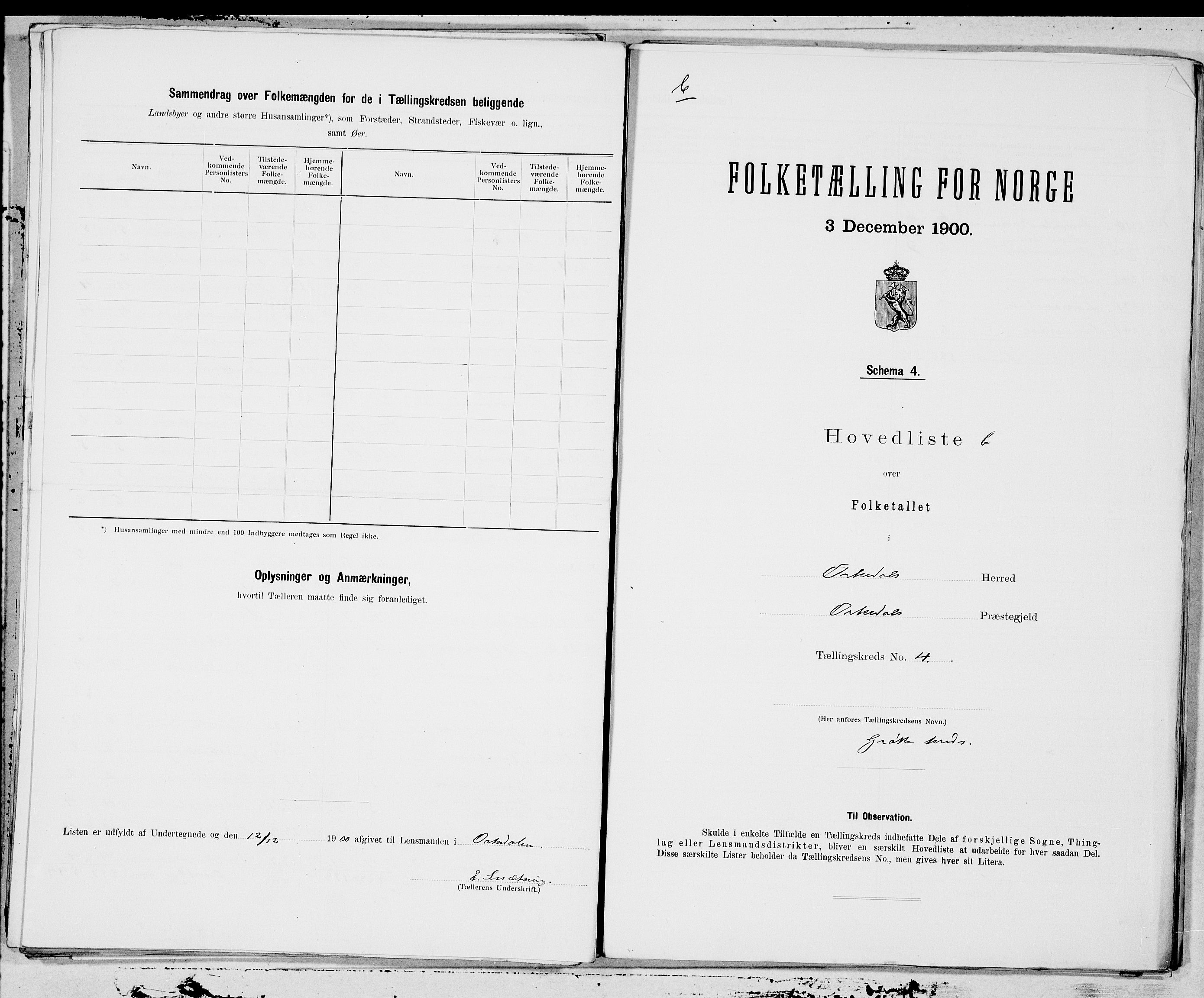 SAT, 1900 census for Orkdal, 1900, p. 10