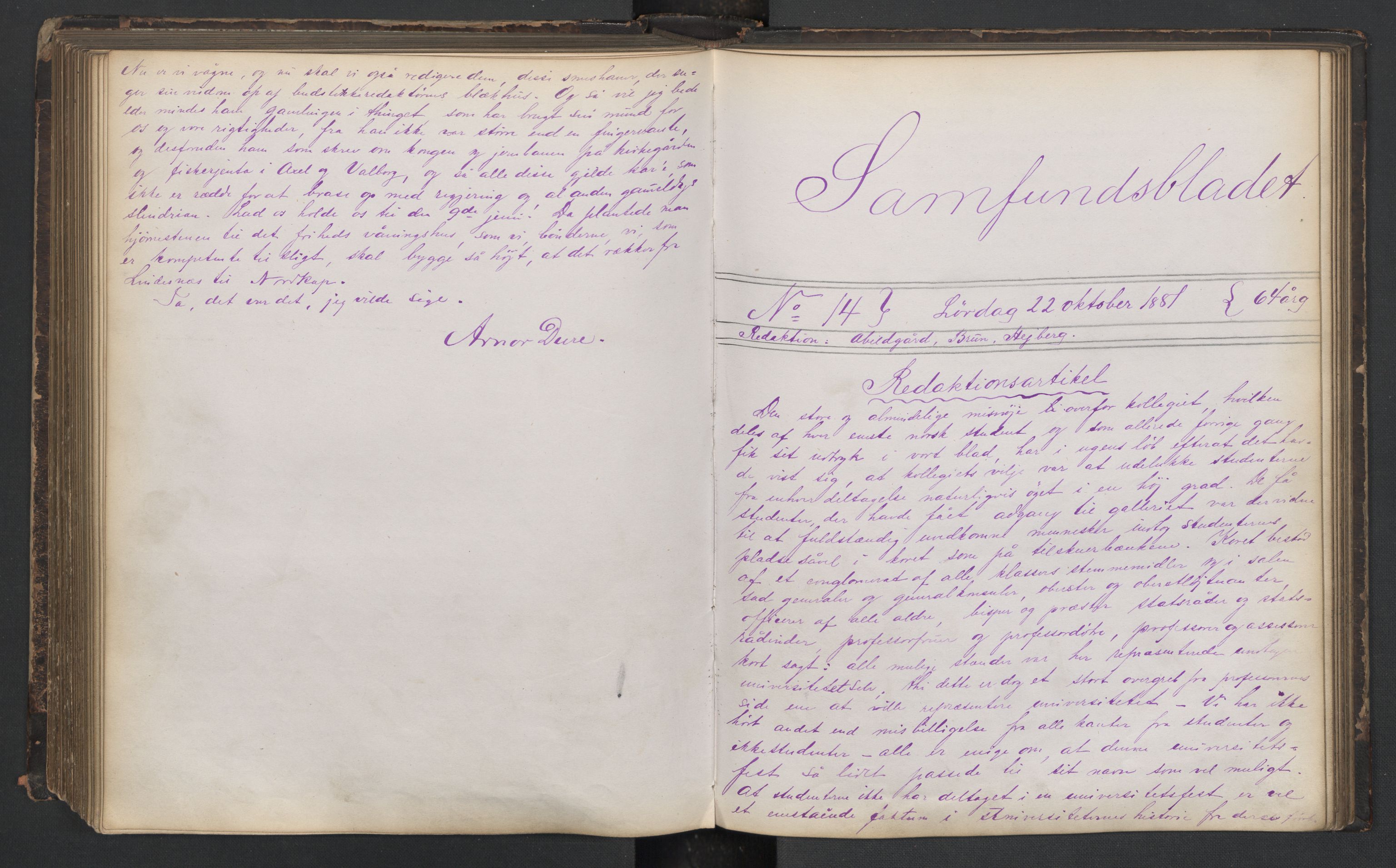 Det Norske Studentersamfund, AV/RA-PA-1322/X/Xa/L0011/0001: -- / Samfundsbladet, 1878-1882, p. 195
