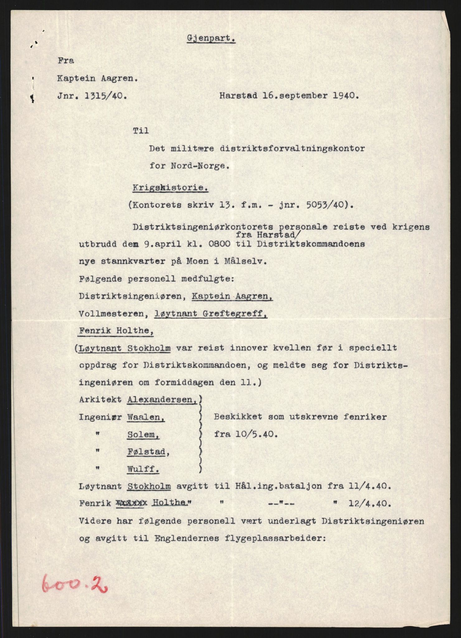 Forsvaret, Forsvarets krigshistoriske avdeling, RA/RAFA-2017/Y/Yb/L0132: II-C-11-600  -  6. Divisjon / 6. Distriktskommando, 1940-1960, p. 682