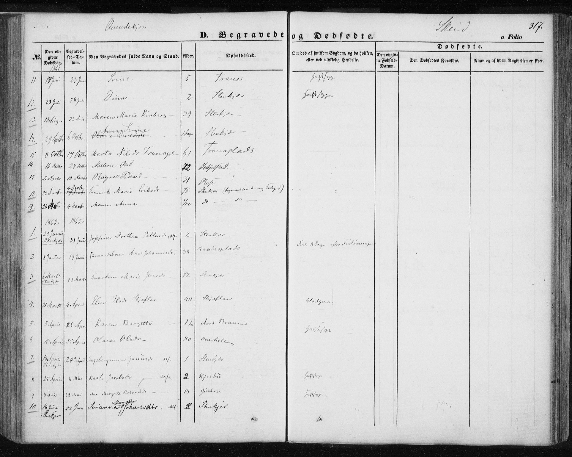 Ministerialprotokoller, klokkerbøker og fødselsregistre - Nord-Trøndelag, SAT/A-1458/735/L0342: Parish register (official) no. 735A07 /2, 1849-1862, p. 317