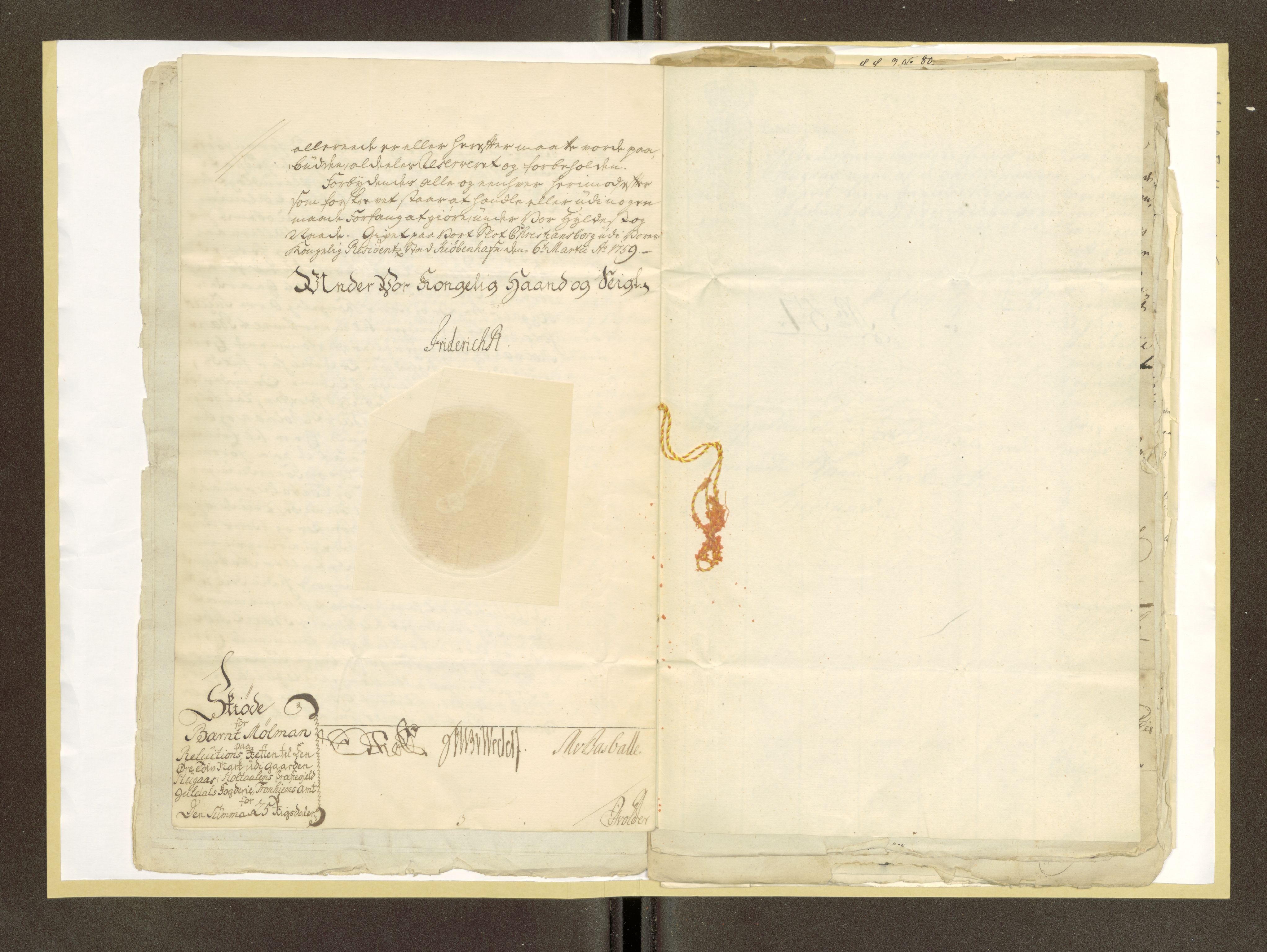 Røros kobberverk, AV/SAT-PA-0211/1/16/16F4/L0001: Strøgods i Singsås, 1759-1904, p. 11