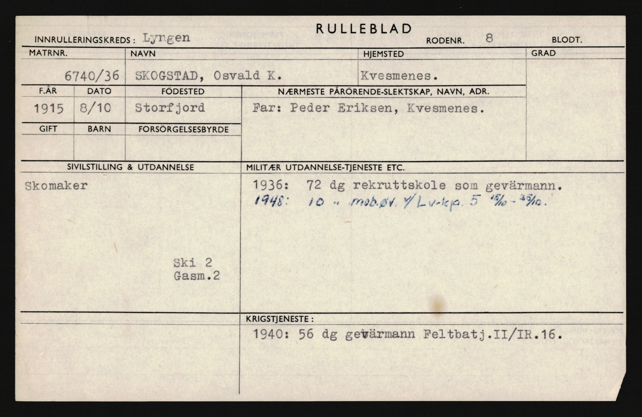 Forsvaret, Troms infanteriregiment nr. 16, AV/RA-RAFA-3146/P/Pa/L0020: Rulleblad for regimentets menige mannskaper, årsklasse 1936, 1936, p. 1217