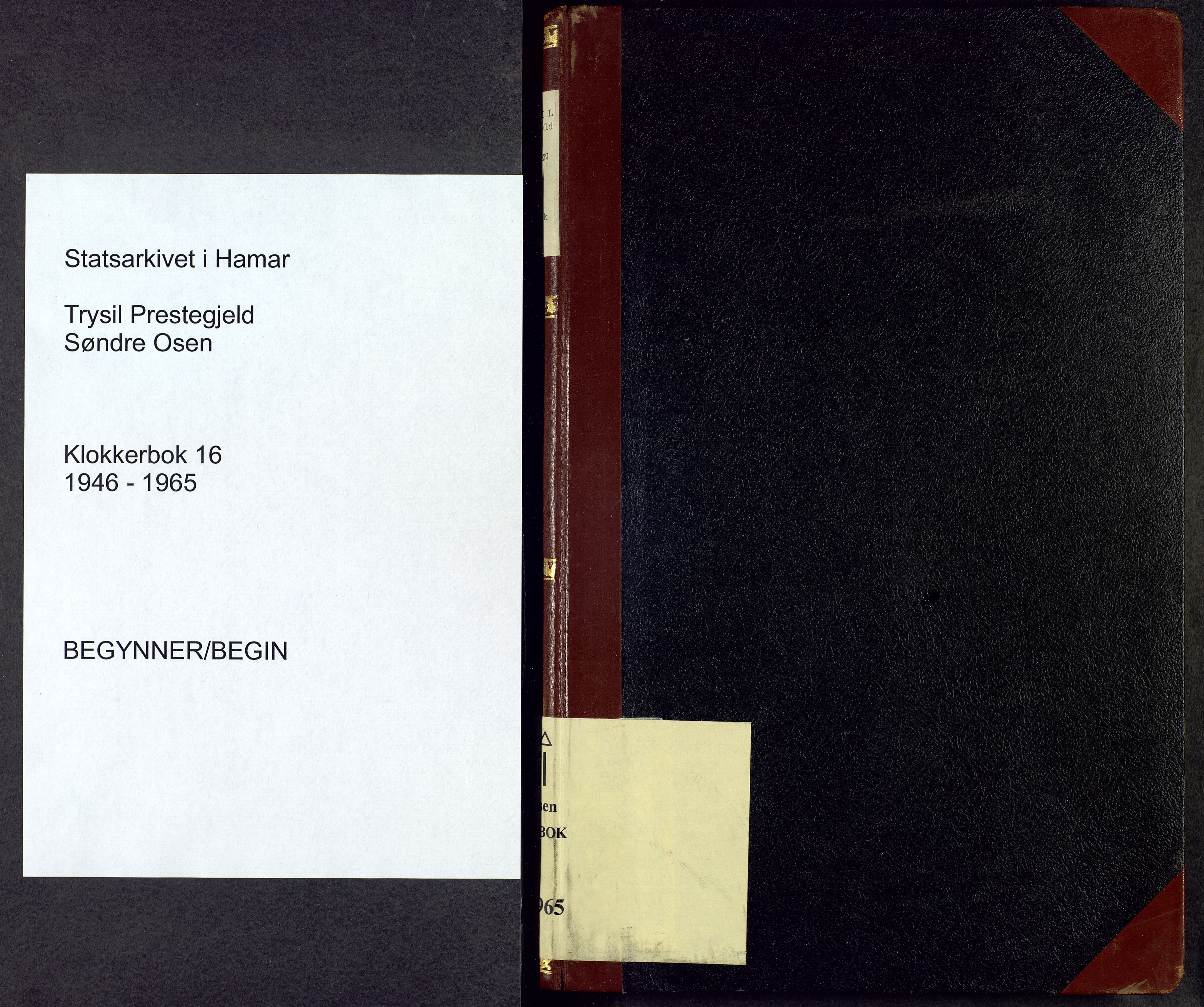 Trysil prestekontor, SAH/PREST-046/H/Ha/Hab/L0016: Parish register (copy) no. 16, 1946-1965
