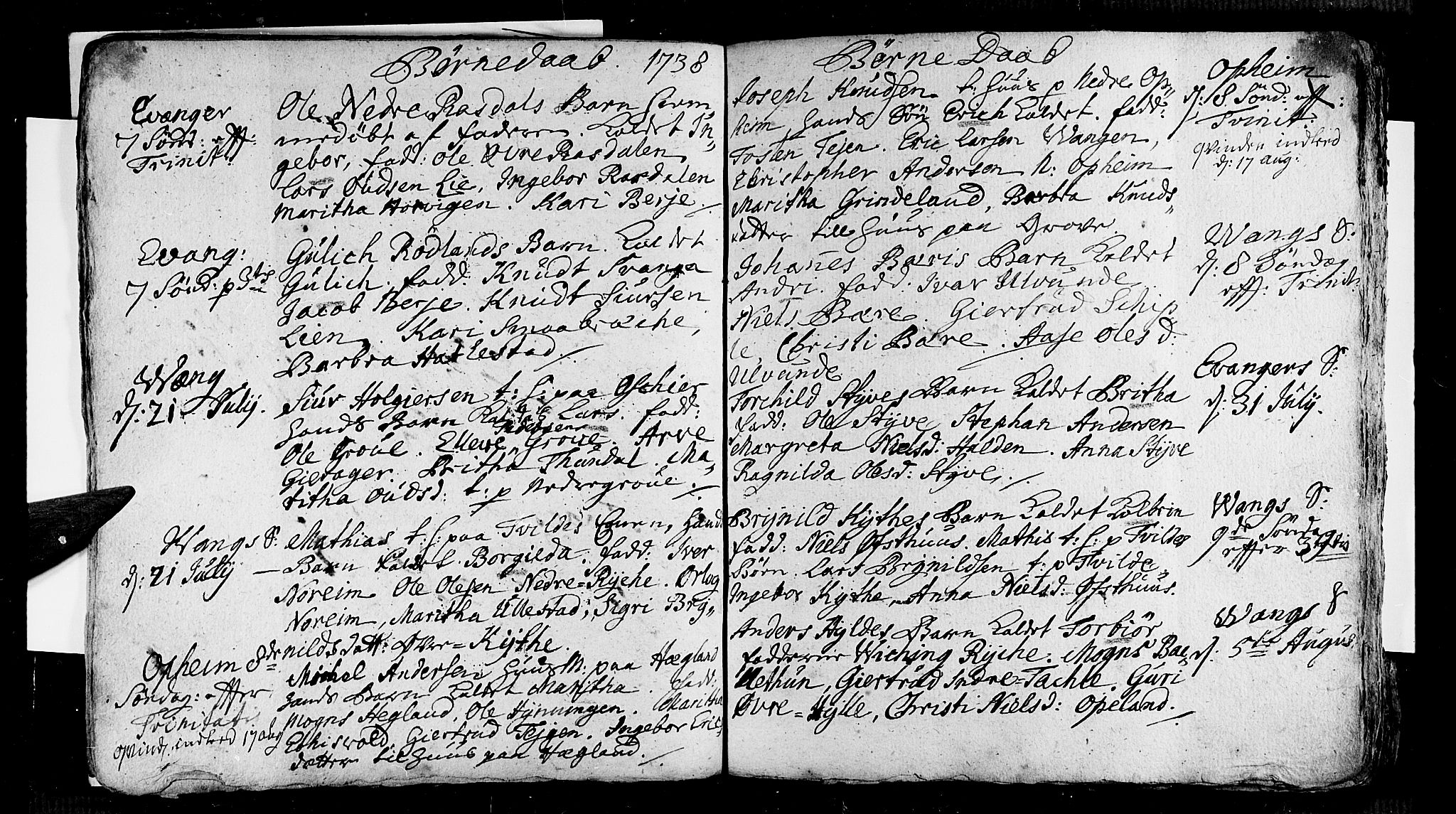 Voss sokneprestembete, AV/SAB-A-79001/H/Haa: Parish register (official) no. A 5, 1736-1743, p. 51