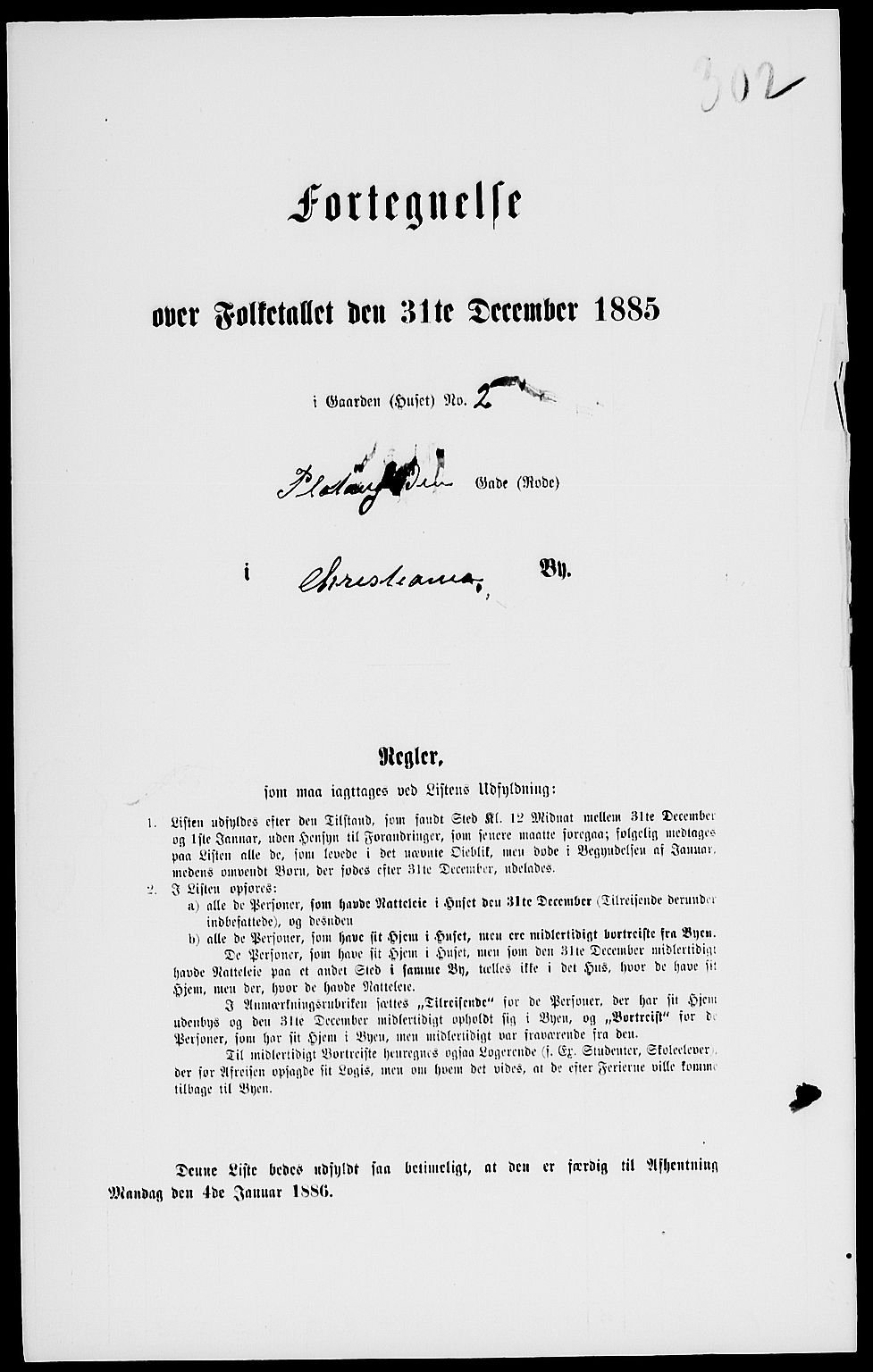 RA, 1885 census for 0301 Kristiania, 1885, p. 8526