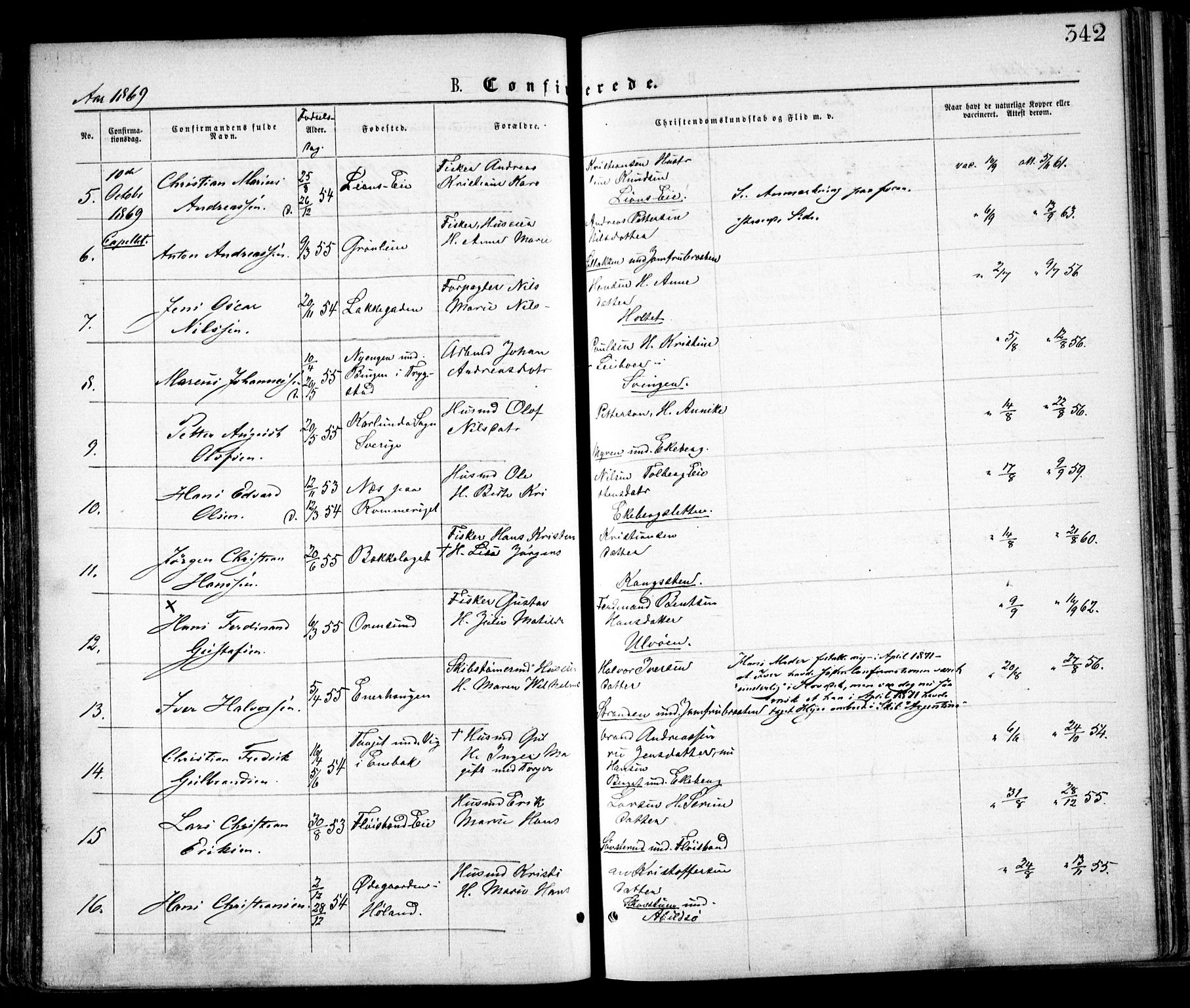 Østre Aker prestekontor Kirkebøker, AV/SAO-A-10840/F/Fa/L0001: Parish register (official) no. I 1, 1861-1869, p. 342