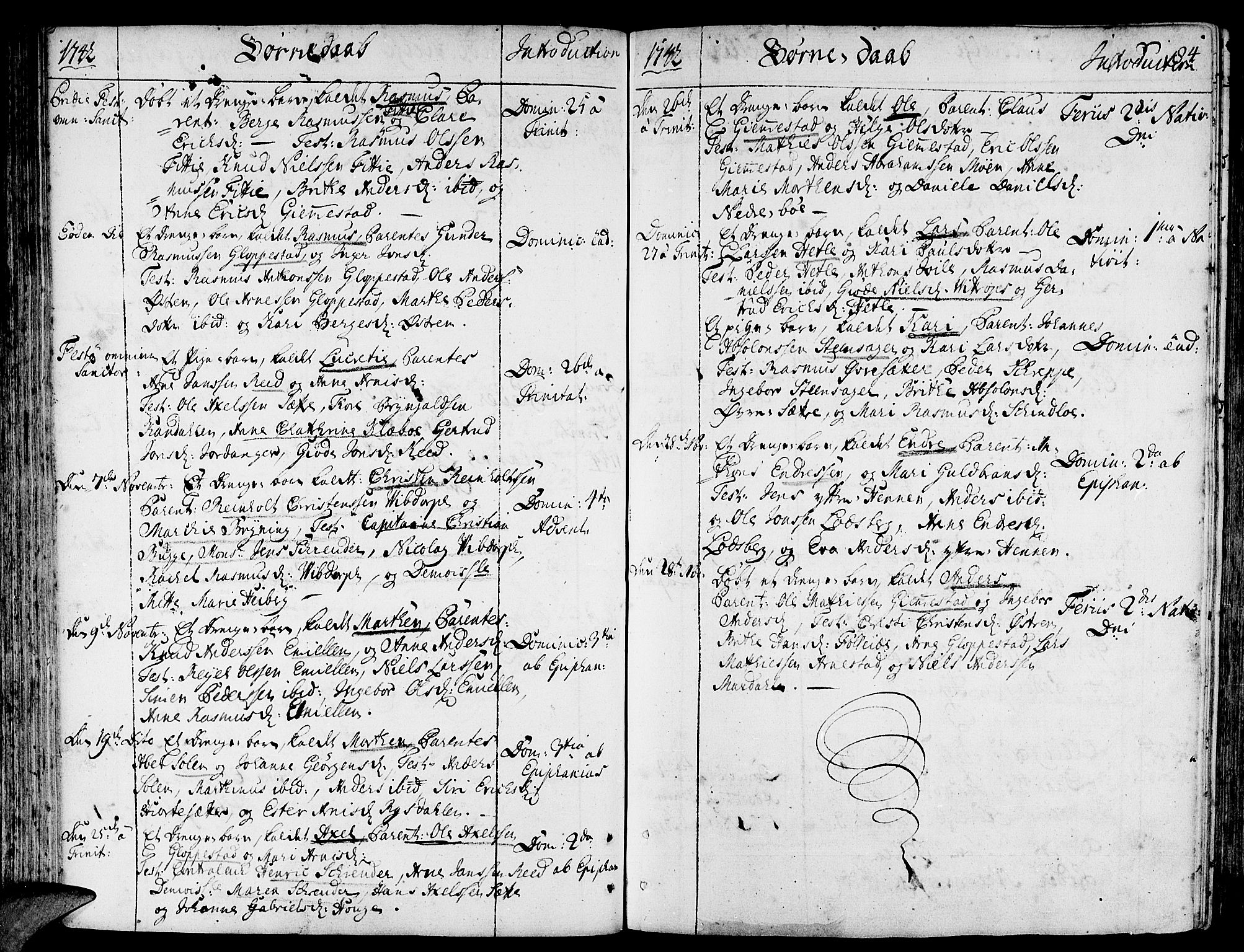 Gloppen sokneprestembete, AV/SAB-A-80101/H/Haa/Haaa/L0003: Parish register (official) no. A 3, 1739-1757, p. 84