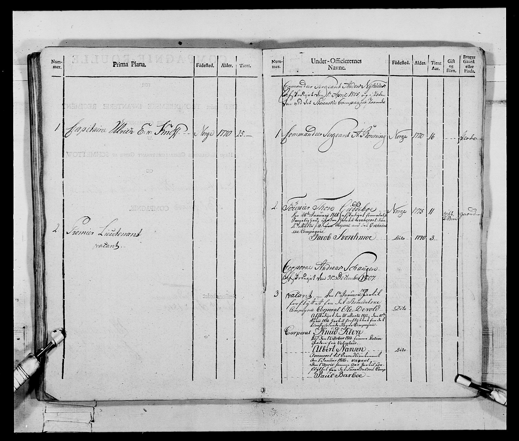 Generalitets- og kommissariatskollegiet, Det kongelige norske kommissariatskollegium, AV/RA-EA-5420/E/Eh/L0083c: 2. Trondheimske nasjonale infanteriregiment, 1810, p. 53