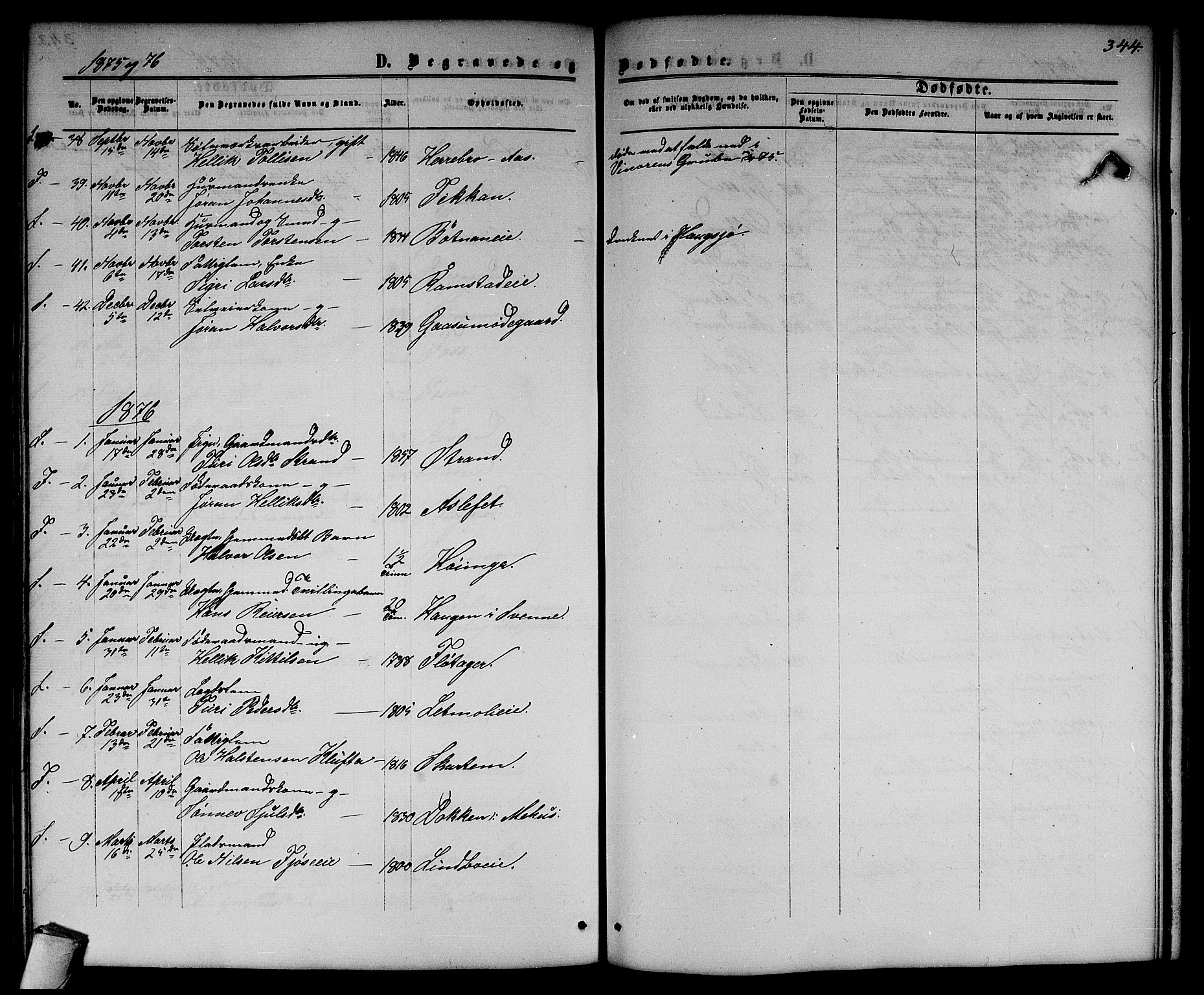 Flesberg kirkebøker, SAKO/A-18/G/Ga/L0003: Parish register (copy) no. I 3, 1861-1889, p. 344