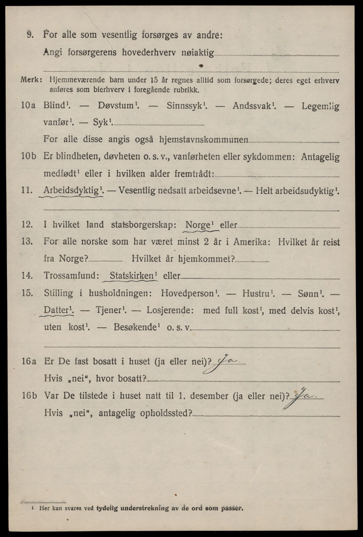 SAKO, 1920 census for Nissedal, 1920, p. 2286