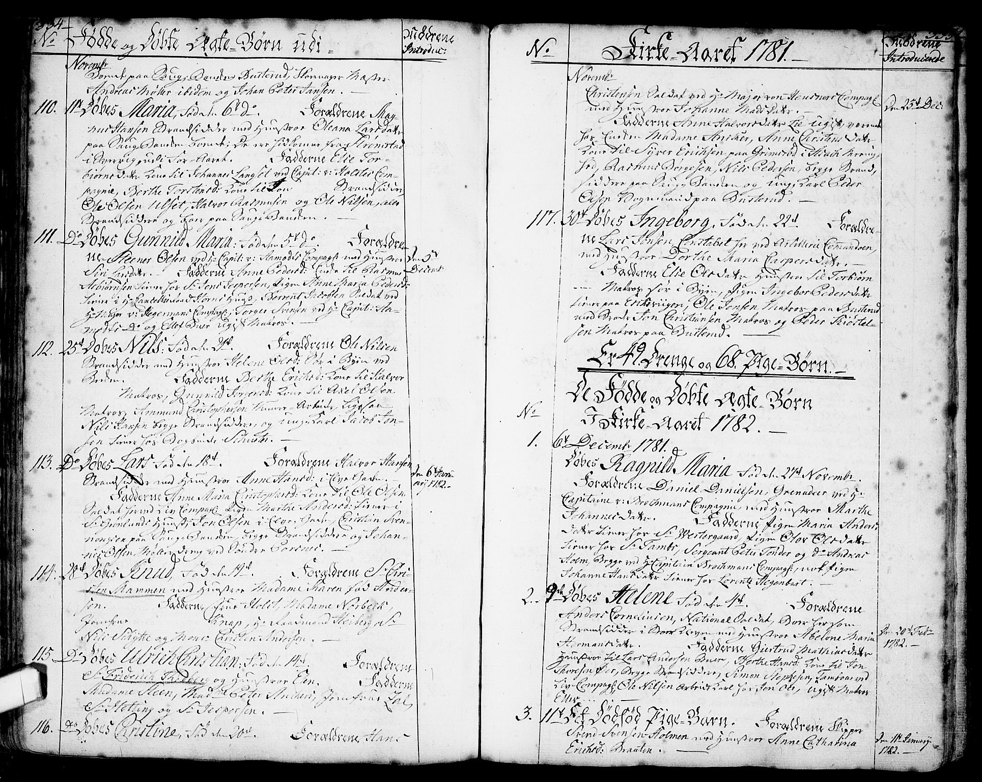 Halden prestekontor Kirkebøker, SAO/A-10909/F/Fa/L0001: Parish register (official) no. I 1, 1758-1791, p. 334-335