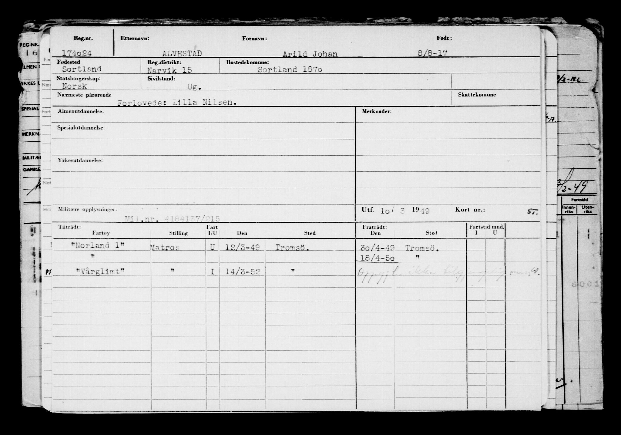 Direktoratet for sjømenn, AV/RA-S-3545/G/Gb/L0150: Hovedkort, 1917, p. 772