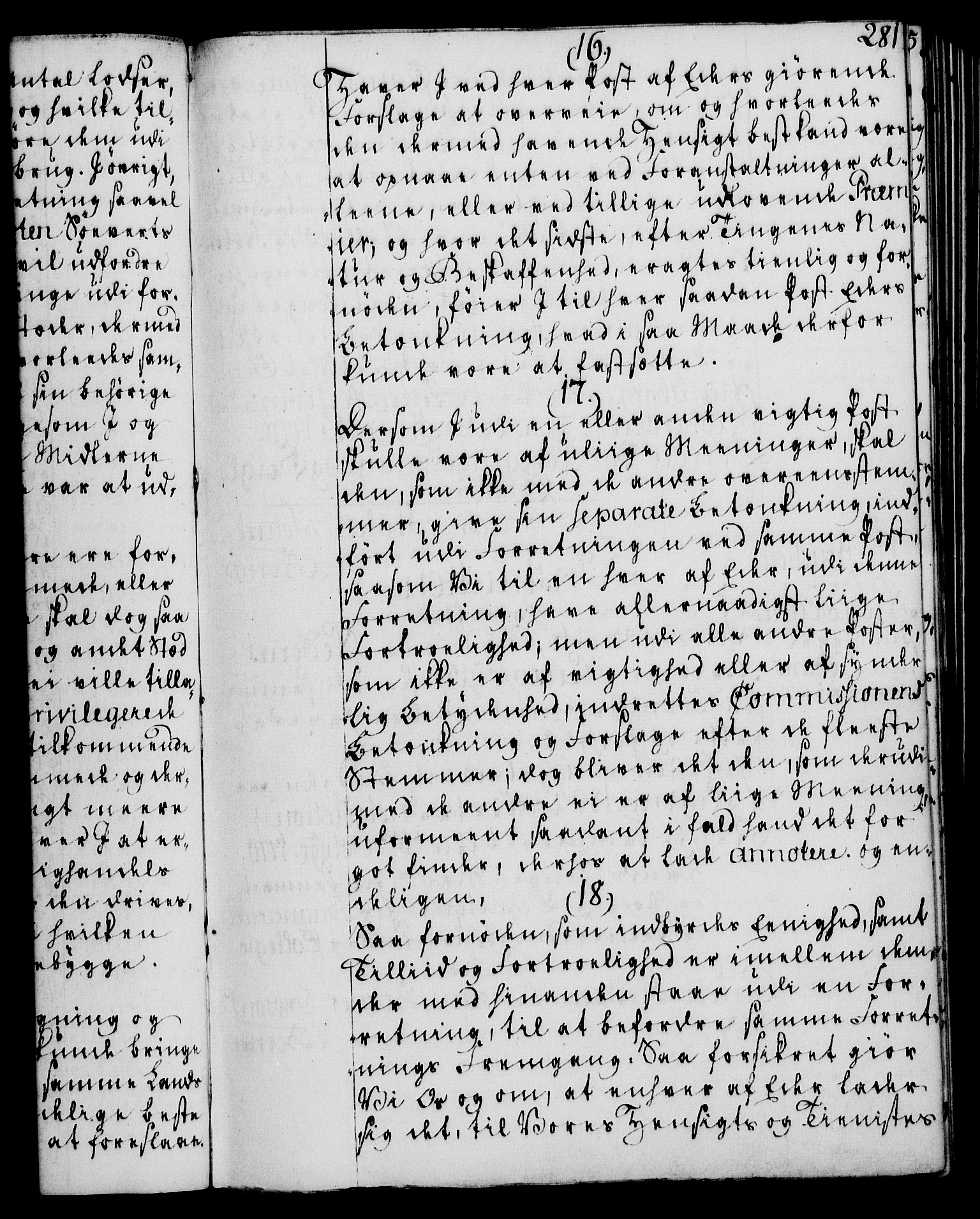 Rentekammeret, Kammerkanselliet, RA/EA-3111/G/Gg/Ggi/L0003: Norsk instruksjonsprotokoll med register (merket RK 53.36), 1751-1775, p. 281