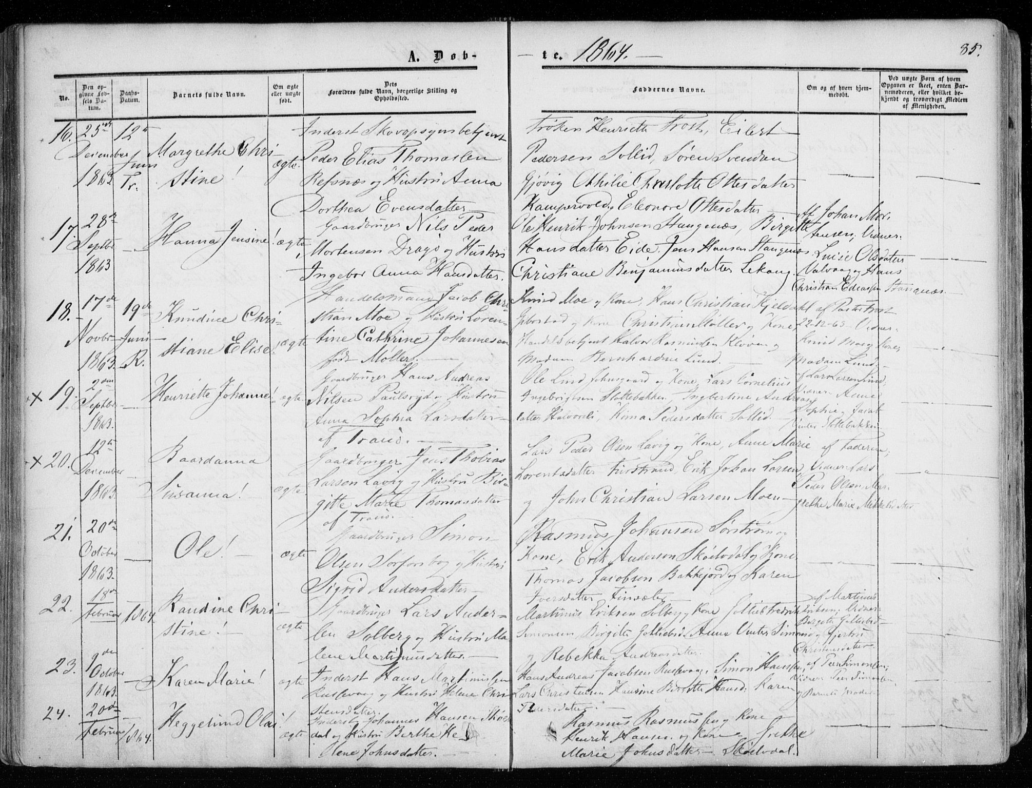 Tranøy sokneprestkontor, AV/SATØ-S-1313/I/Ia/Iaa/L0007kirke: Parish register (official) no. 7, 1856-1866, p. 85