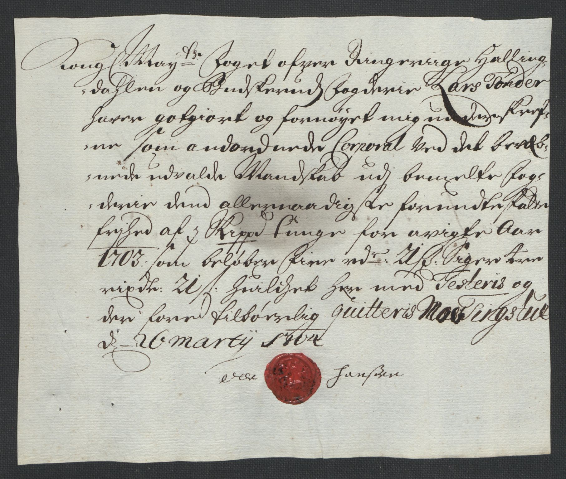 Rentekammeret inntil 1814, Reviderte regnskaper, Fogderegnskap, AV/RA-EA-4092/R22/L1461: Fogderegnskap Ringerike, Hallingdal og Buskerud, 1703, p. 240