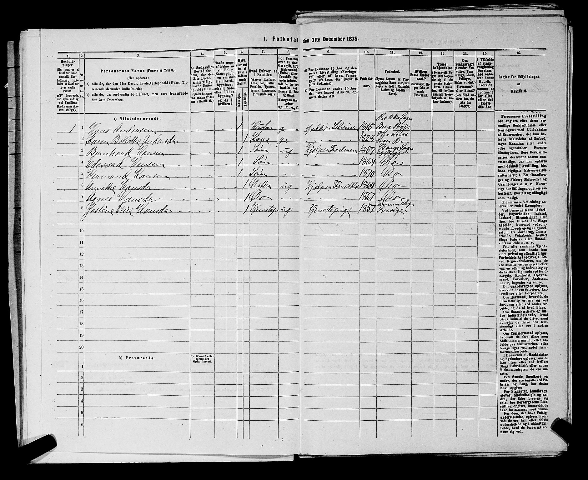 RA, 1875 census for 0113P Borge, 1875, p. 67