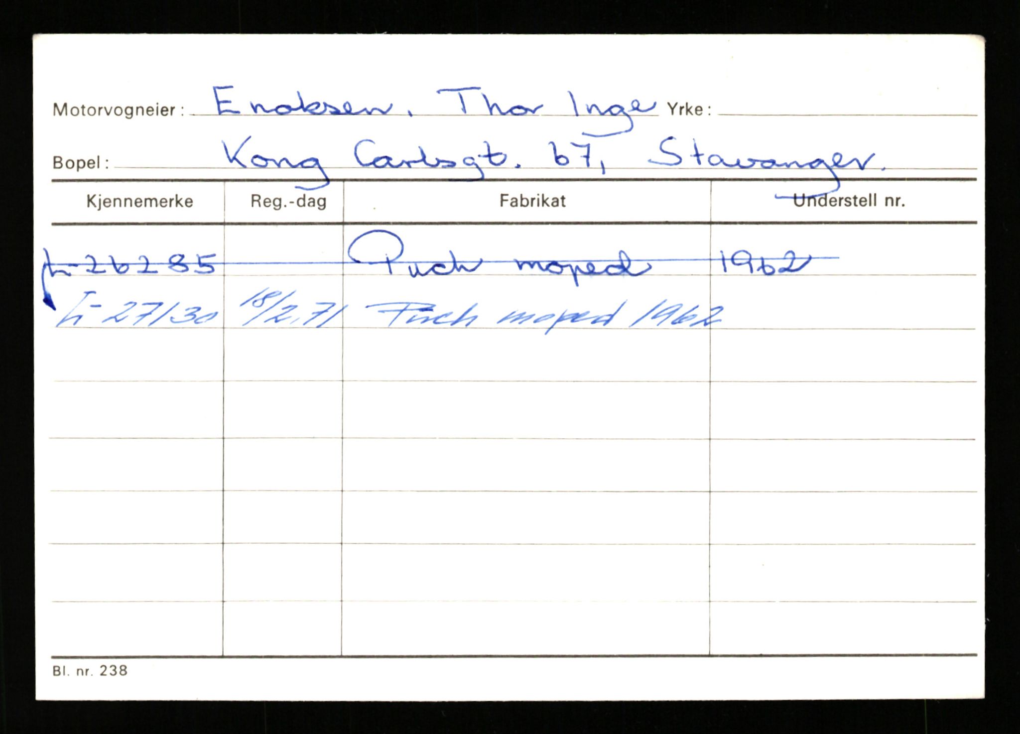 Stavanger trafikkstasjon, SAST/A-101942/0/H/L0007: Egerøy - Eppeland, 1930-1971, p. 2851