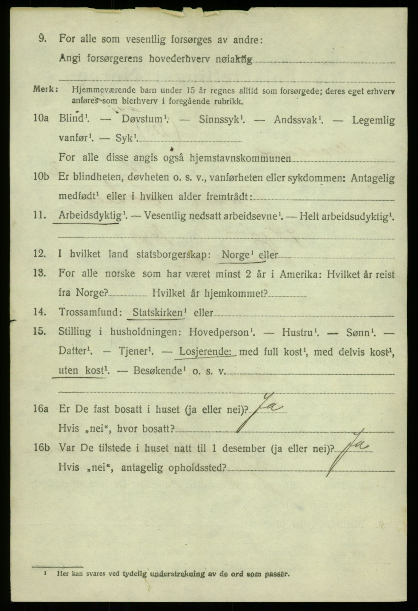 SAB, 1920 census for Alversund, 1920, p. 6679