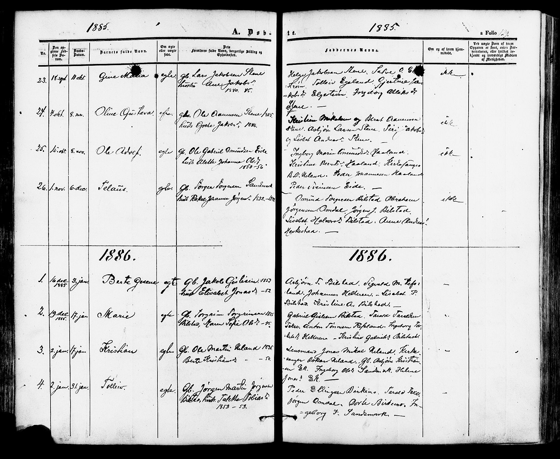 Lund sokneprestkontor, AV/SAST-A-101809/S06/L0010: Parish register (official) no. A 9, 1854-1886, p. 129