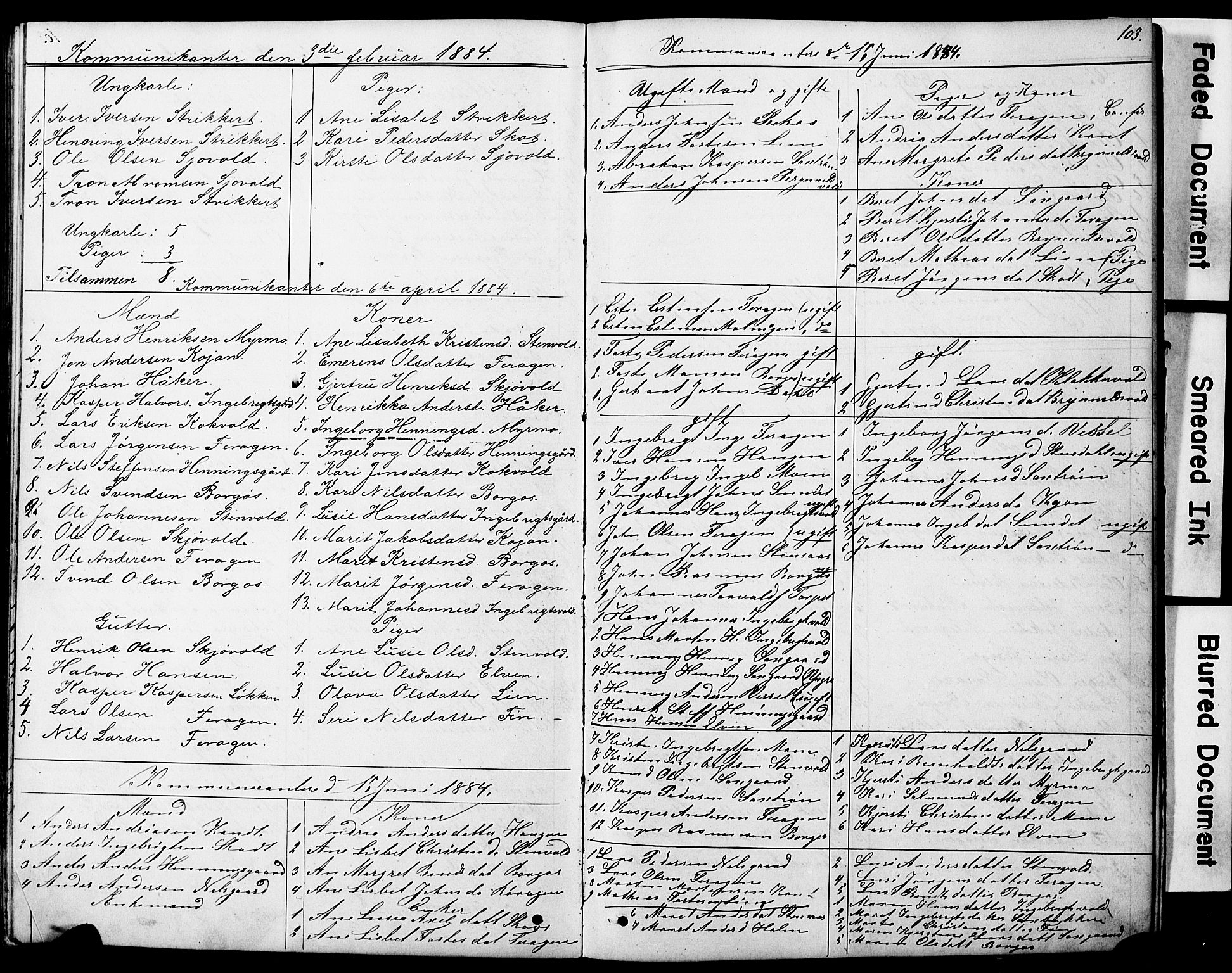 Ministerialprotokoller, klokkerbøker og fødselsregistre - Sør-Trøndelag, SAT/A-1456/683/L0949: Parish register (copy) no. 683C01, 1880-1896, p. 103