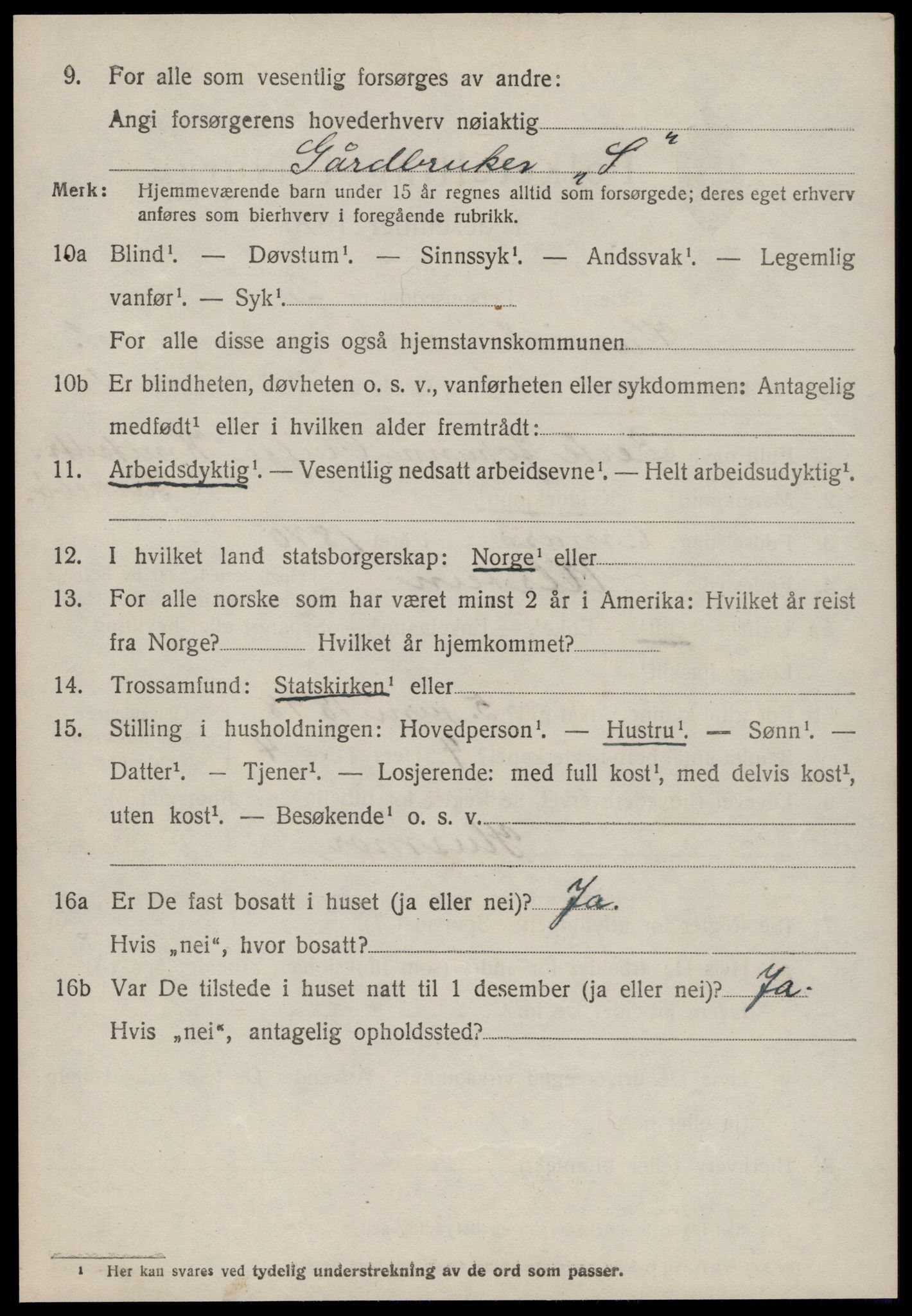 SAT, 1920 census for Hareid, 1920, p. 738