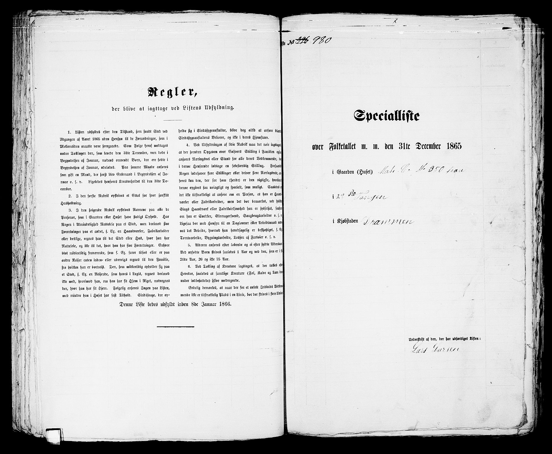 RA, 1865 census for Strømsø in Drammen, 1865, p. 781