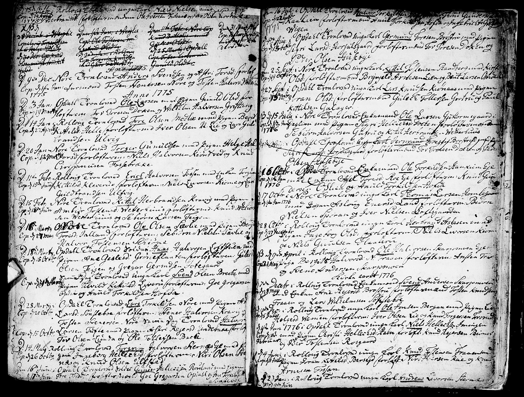 Rollag kirkebøker, SAKO/A-240/F/Fa/L0003: Parish register (official) no. I 3, 1743-1778, p. 272