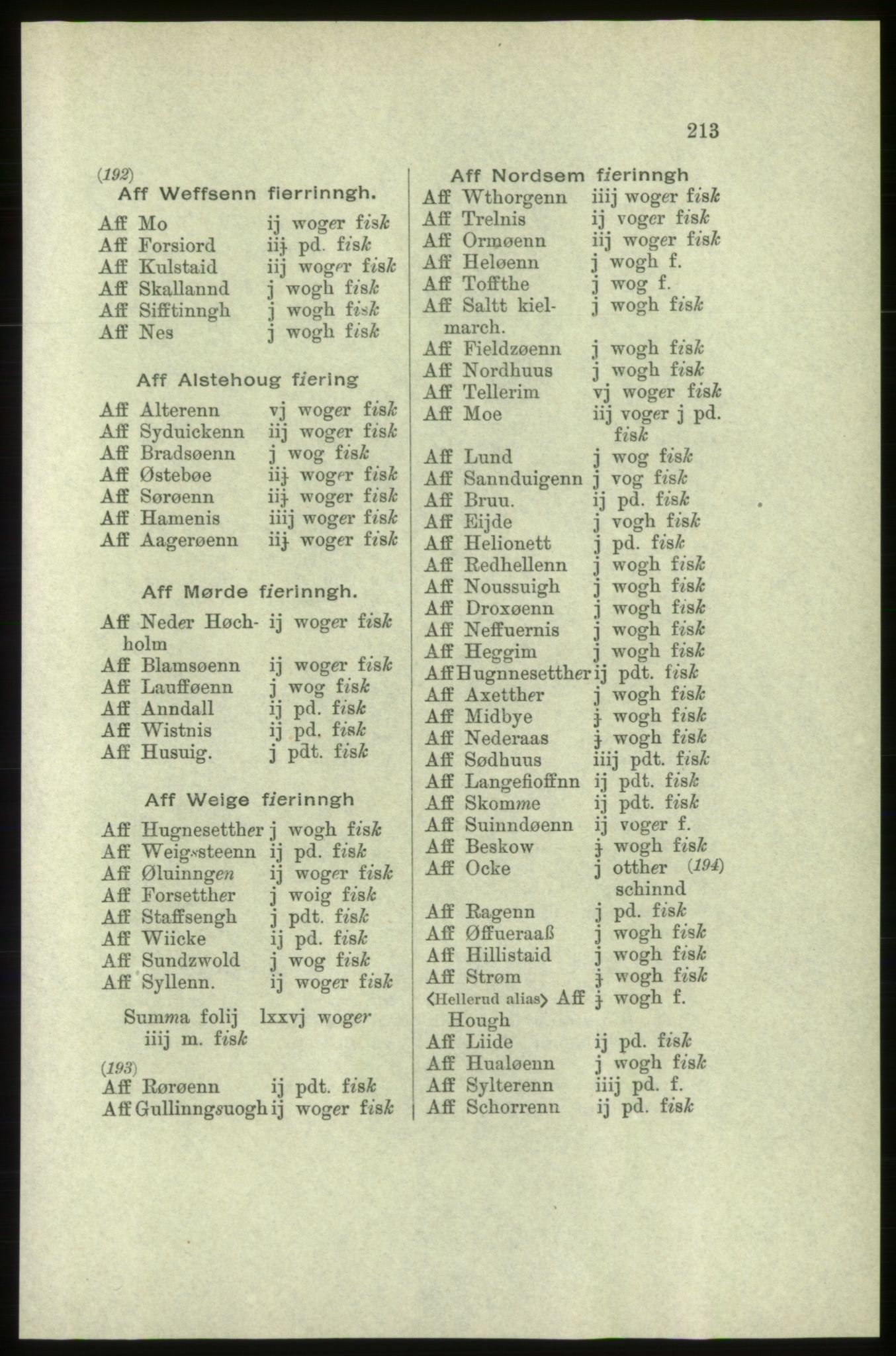 Publikasjoner utgitt av Arkivverket, PUBL/PUBL-001/C/0005: Bind 5: Rekneskap for Bergenhus len 1566-1567: B. Utgift C. Dei nordlandske lena og Finnmark D. Ekstrakt, 1566-1567, p. 213