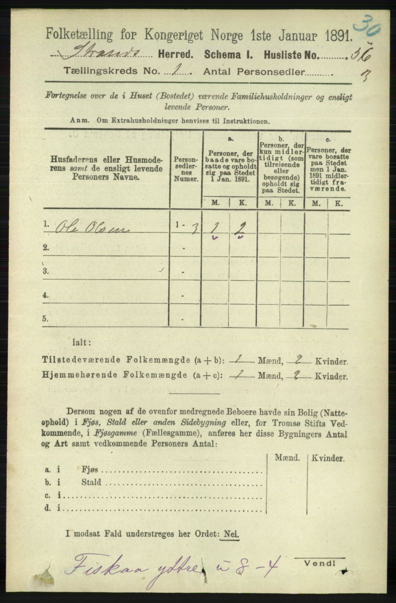 RA, 1891 census for 1130 Strand, 1891, p. 79