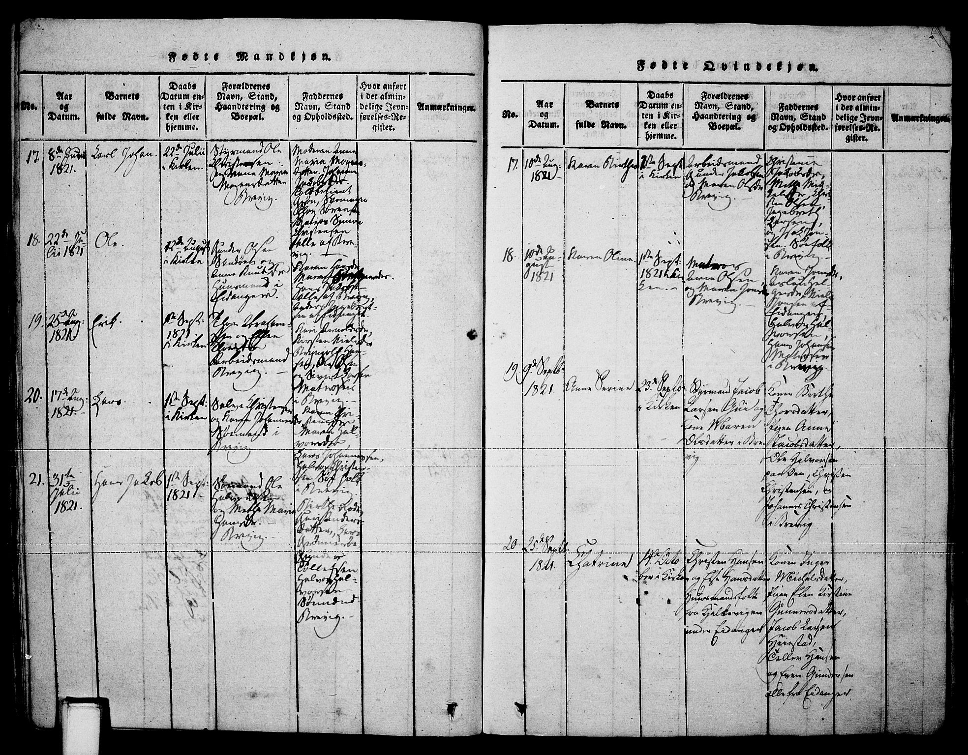 Brevik kirkebøker, AV/SAKO-A-255/F/Fa/L0004: Parish register (official) no. 4, 1814-1846, p. 27