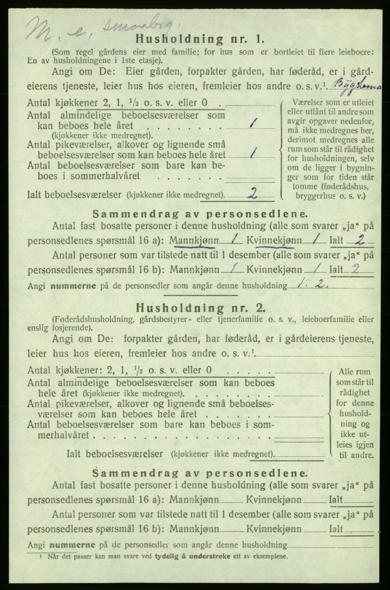 SAB, 1920 census for Strandebarm, 1920, p. 238