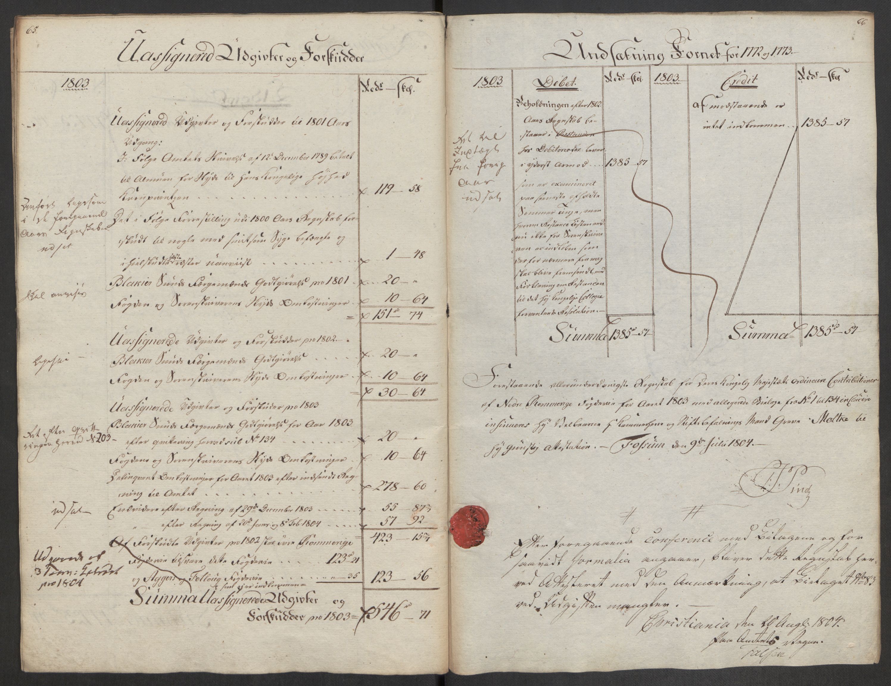 Rentekammeret inntil 1814, Reviderte regnskaper, Fogderegnskap, AV/RA-EA-4092/R11/L0679: Fogderegnskap Nedre Romerike, 1803, p. 37