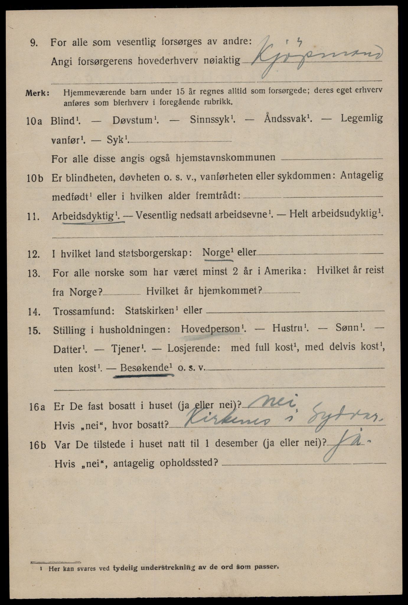 SAST, 1920 census for Stavanger, 1920, p. 118721