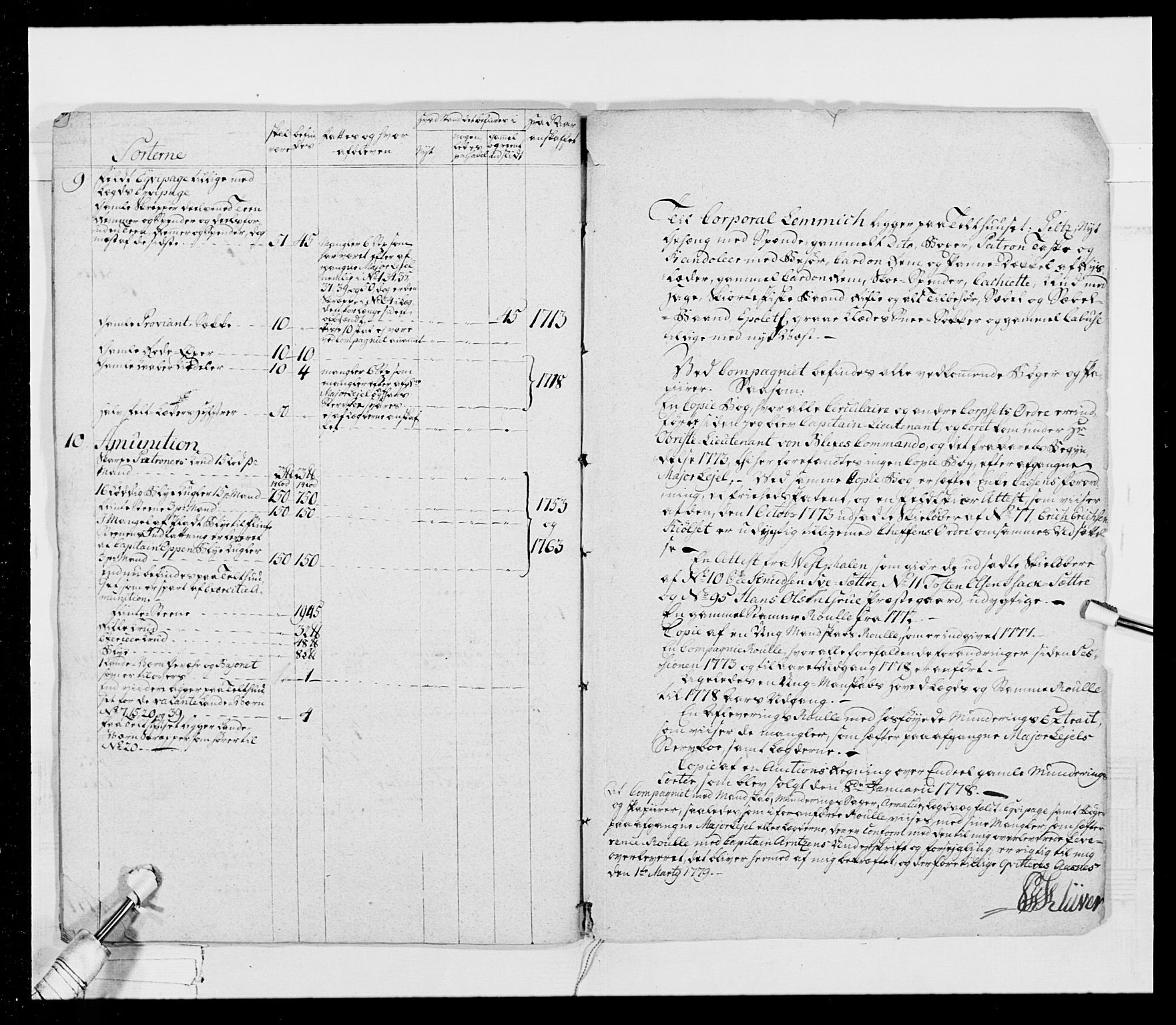 Generalitets- og kommissariatskollegiet, Det kongelige norske kommissariatskollegium, AV/RA-EA-5420/E/Eh/L0025: Skiløperkompaniene, 1766-1803, p. 123